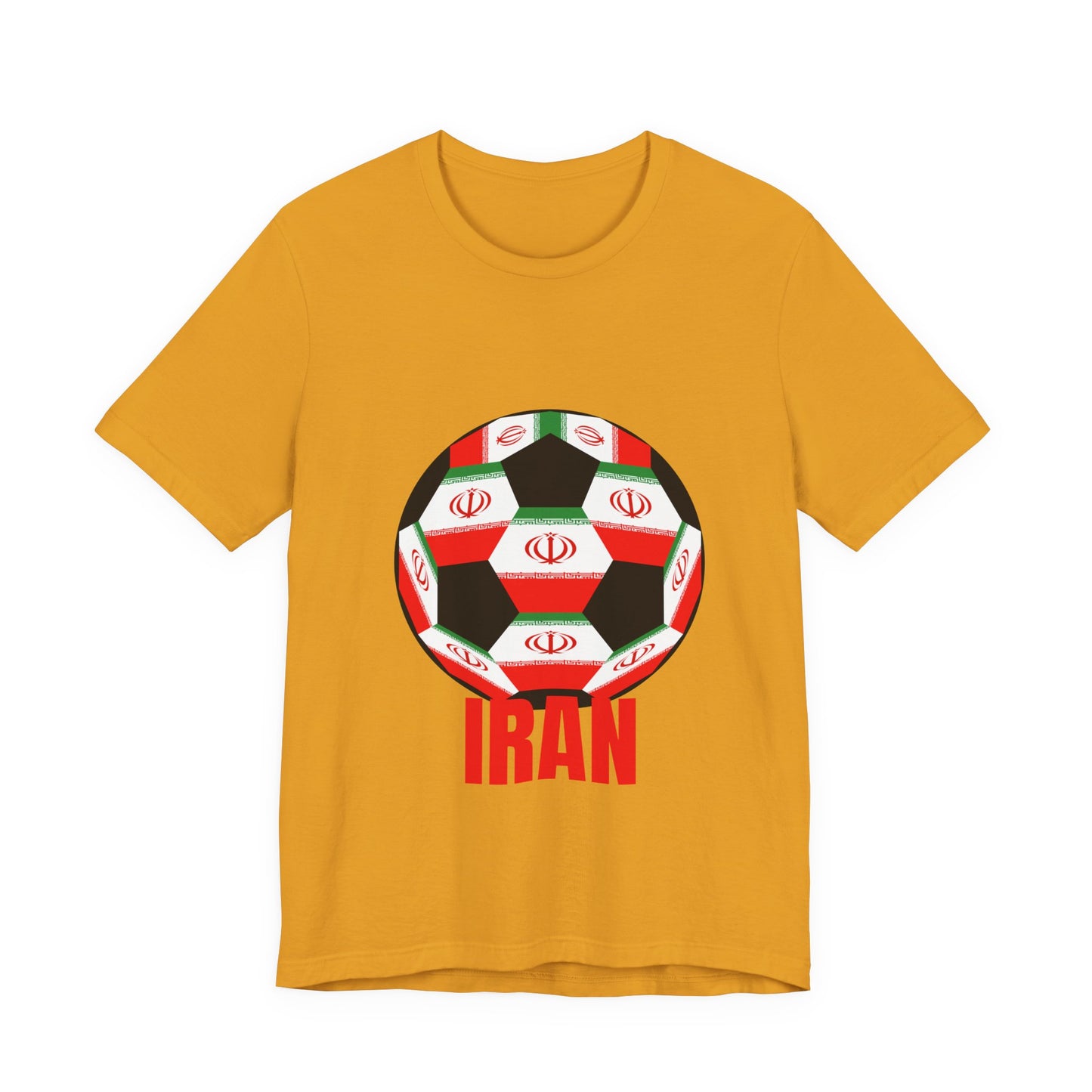 Iran Fan Specialty Soccer Ball Design T Shirt