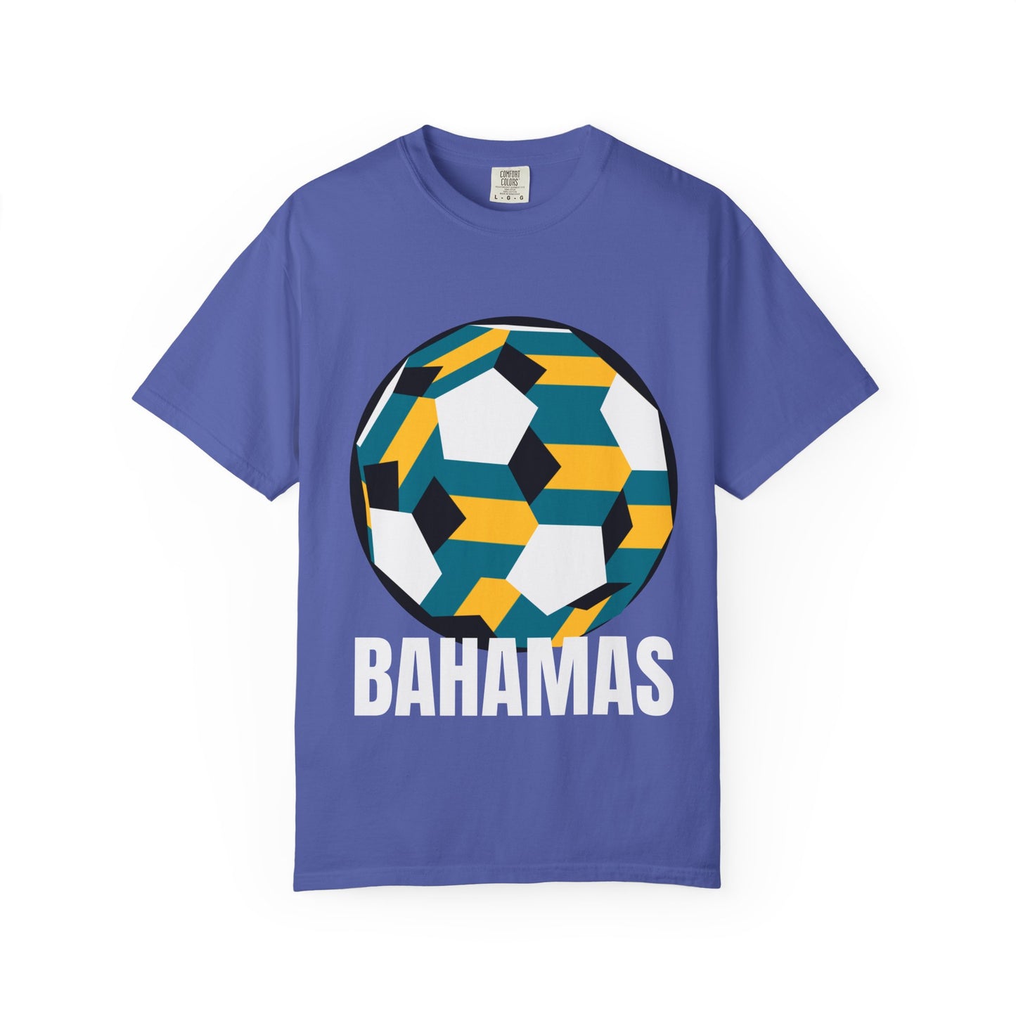 Bahamas Fan Specialty Soccer Ball Design T Shirt