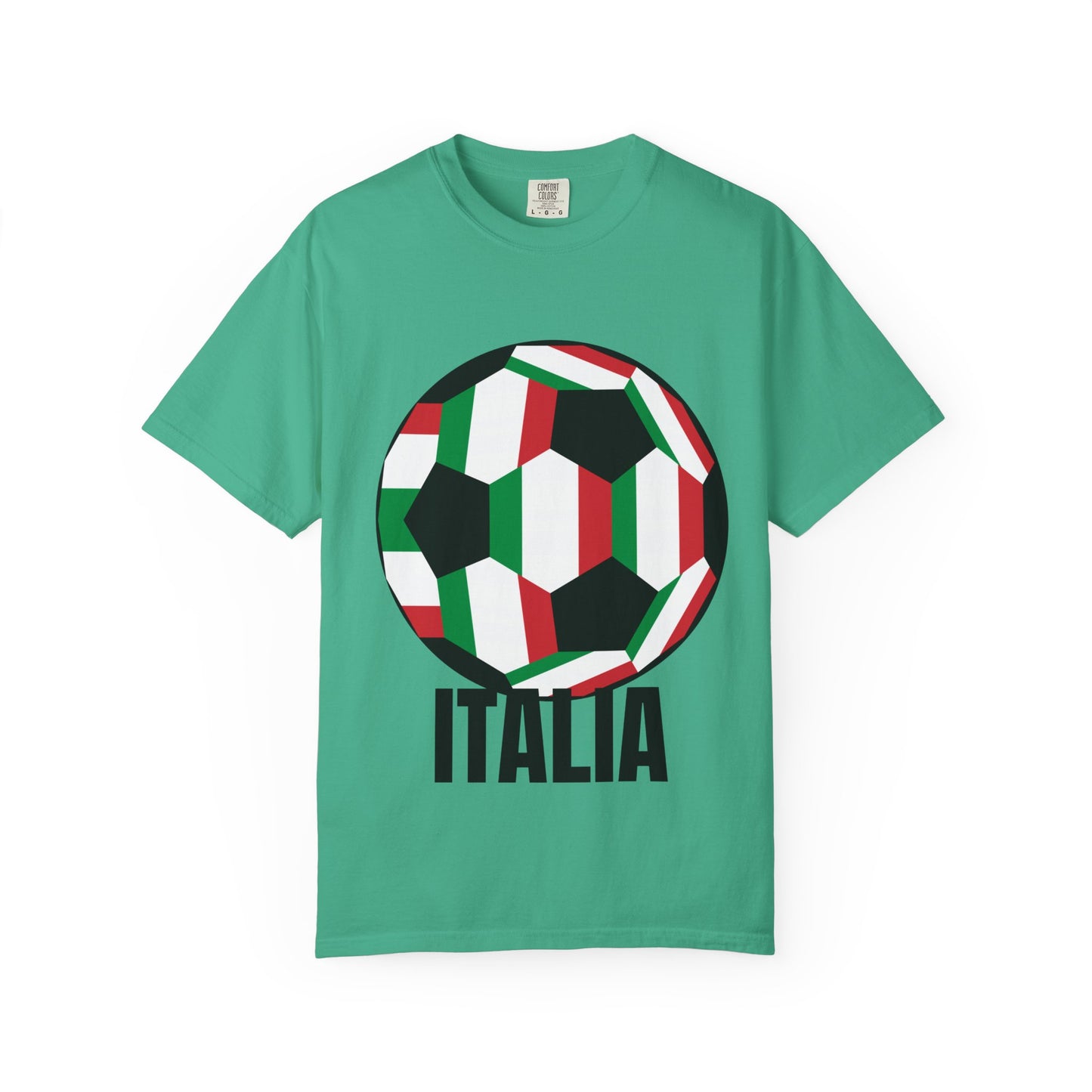 Italia Fan Specialty Soccer Ball Design T Shirt