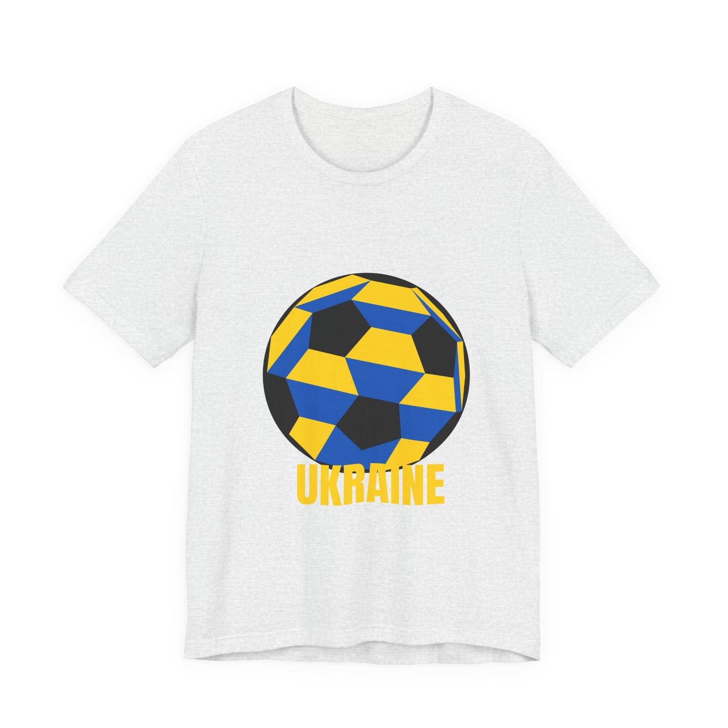 Ukraine Fan Specialty Soccer Ball Design T Shirt