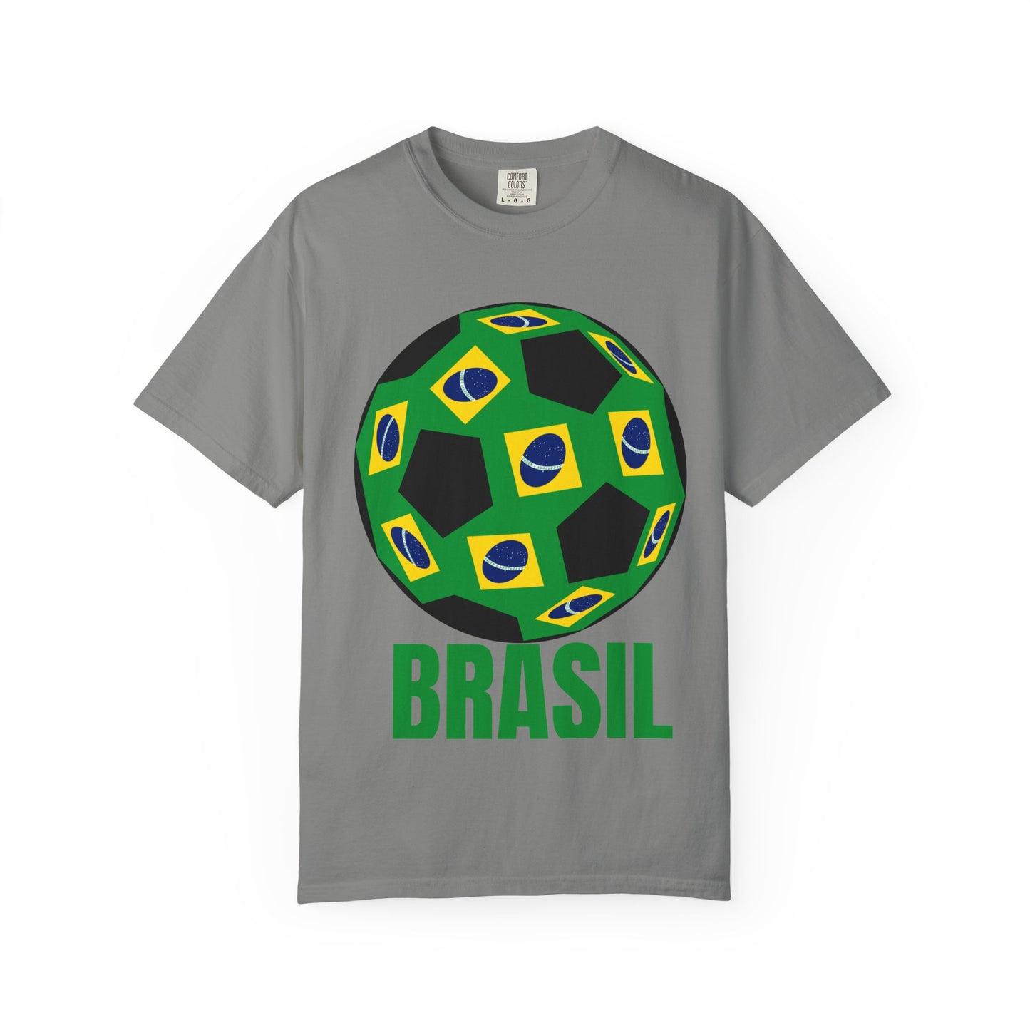 Brasil Fan Specialty Soccer Ball Design T Shirt