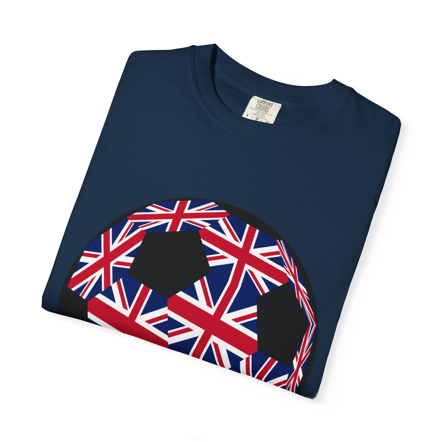 Great Britain Fan Specialty Soccer Ball Design T Shirt