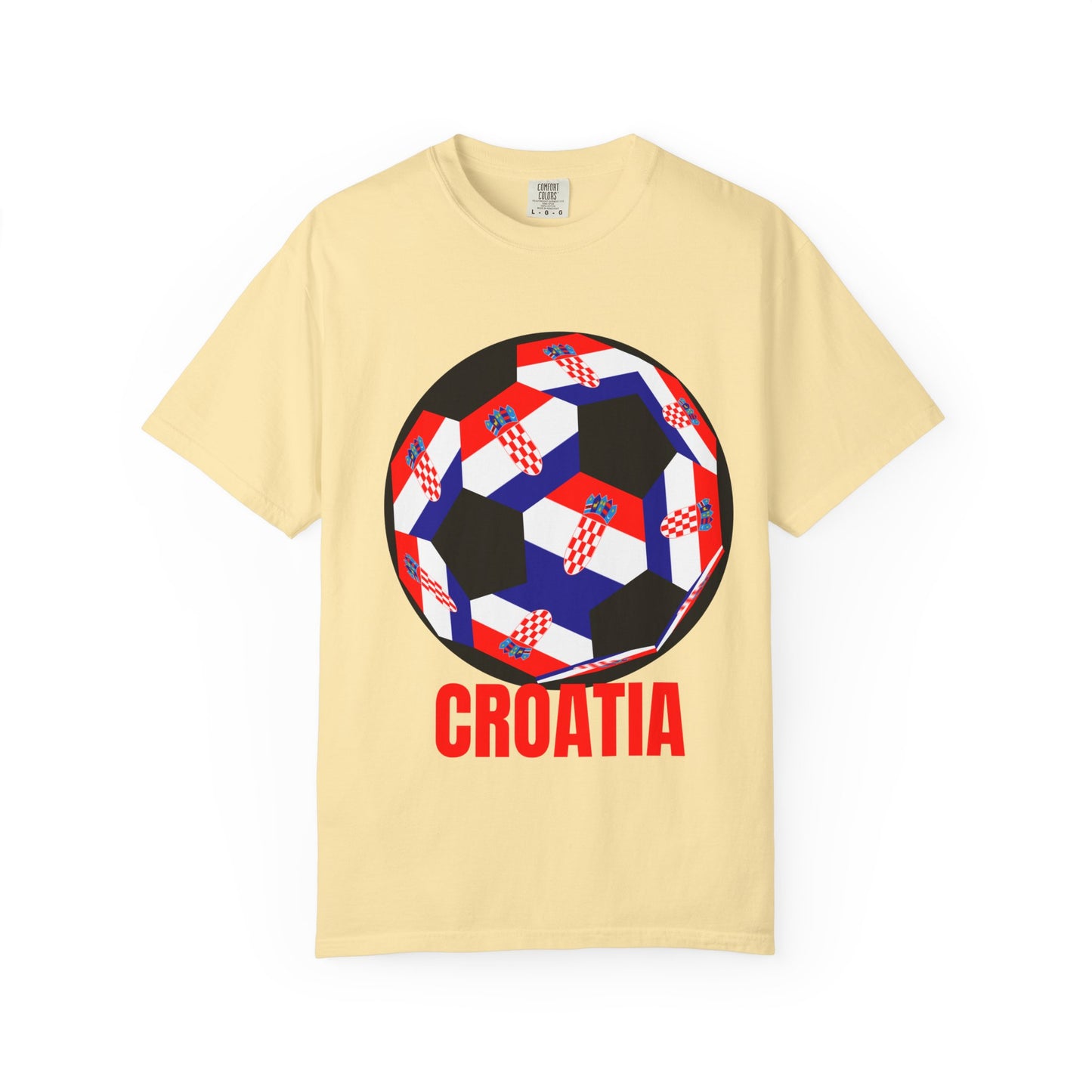 Croatia Fan Specialty Soccer Ball Design T Shirt