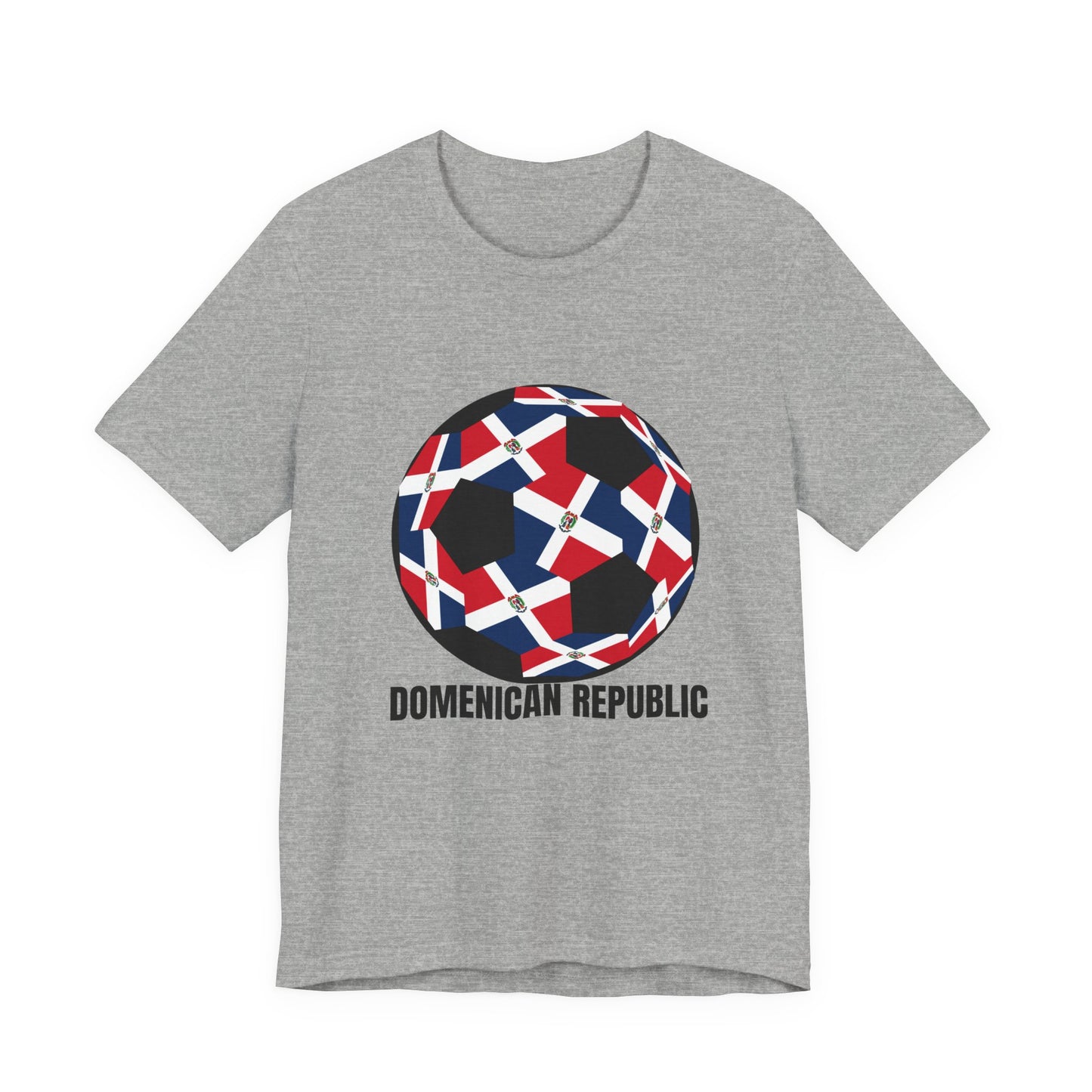 Domenican Republic Fan Specialty Soccer Ball Design T Shirt