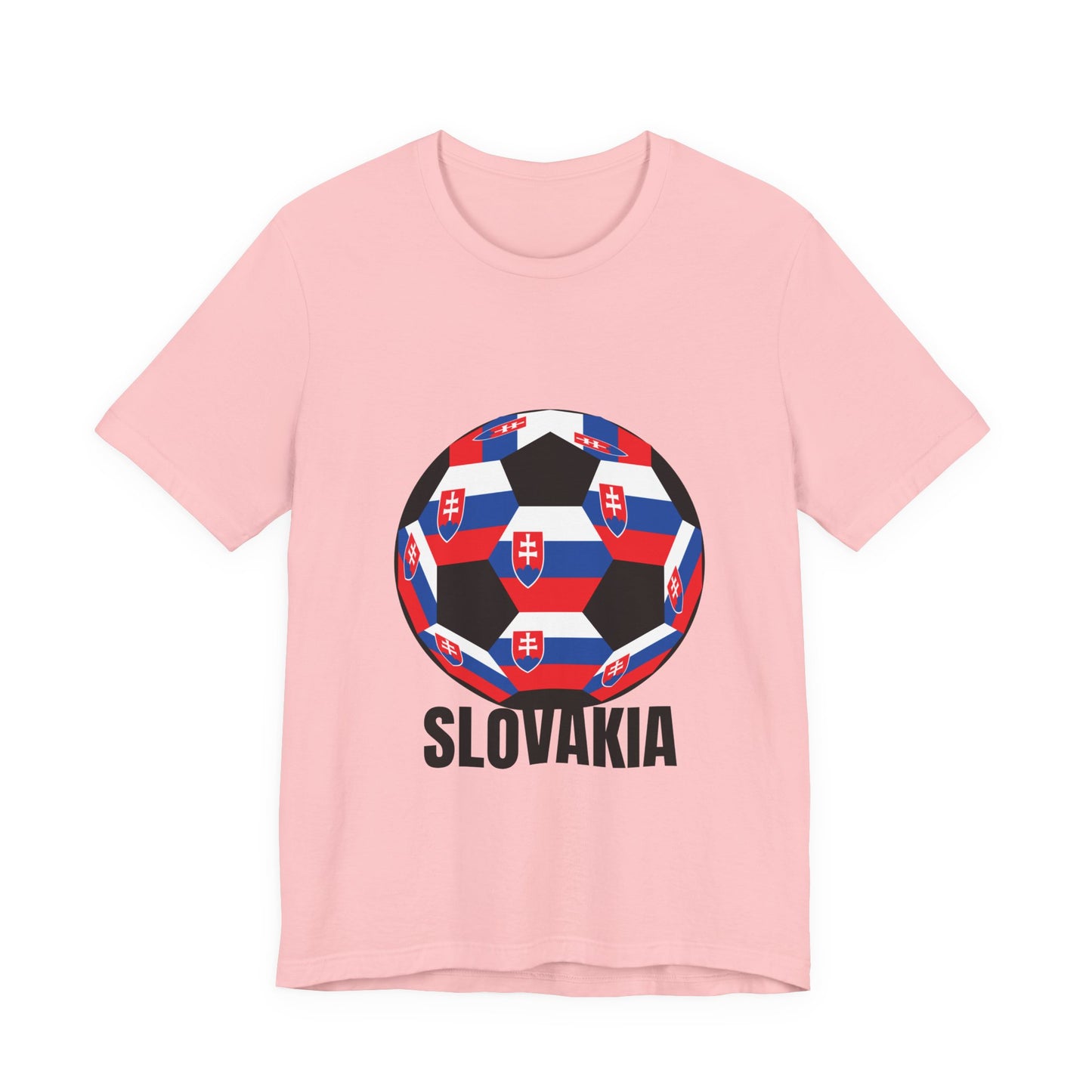 Slovakia Fan Specialty Soccer Ball Design T Shirt