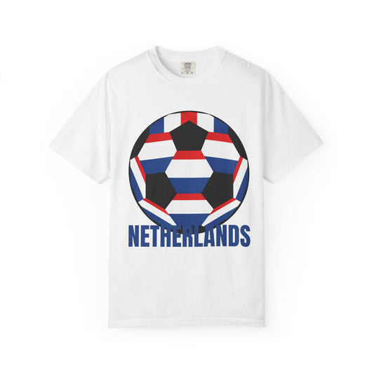 Netherlands Fan Specialty Soccer Ball Design T Shirt