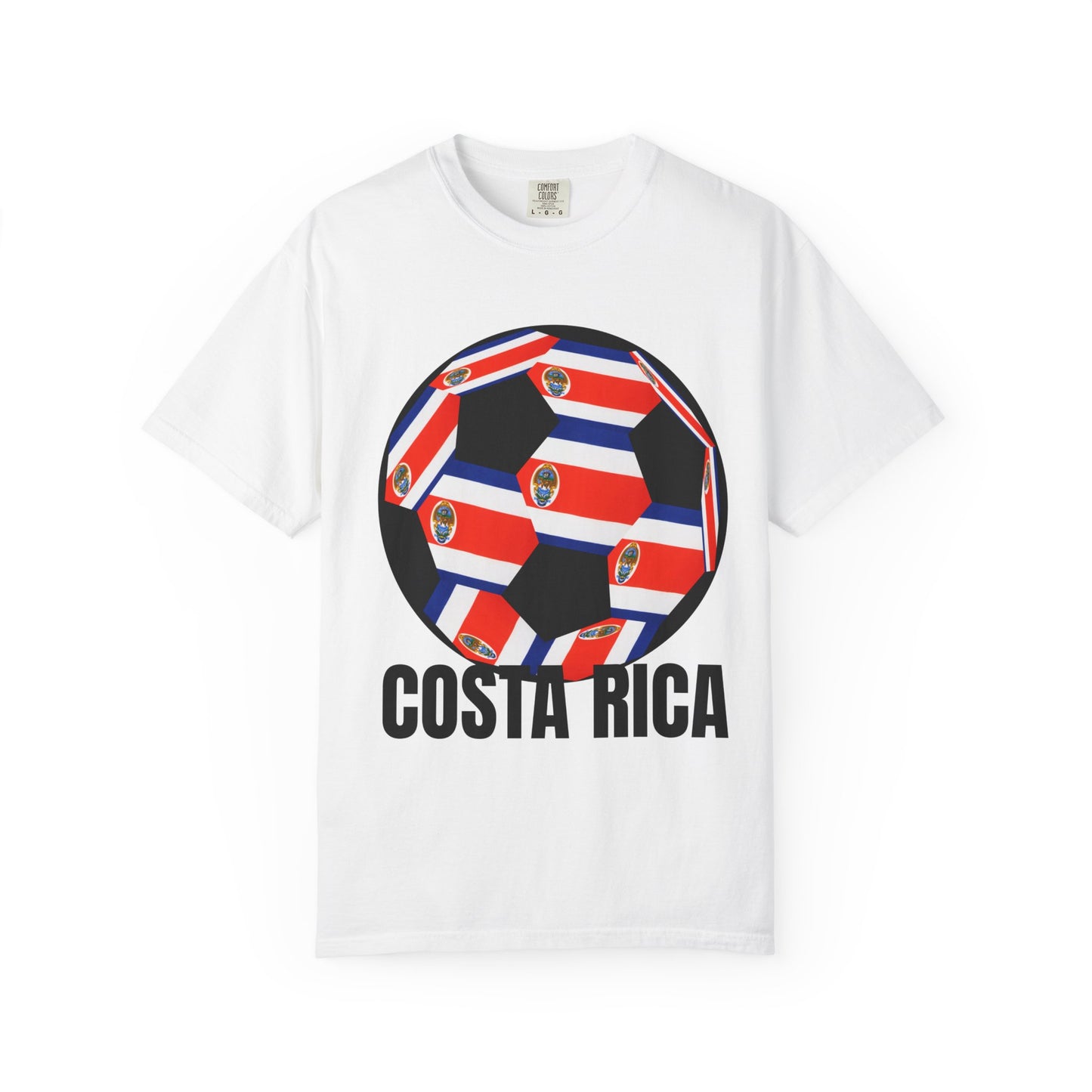 Costa Rica Fan Specialty Soccer Ball Design T Shirt