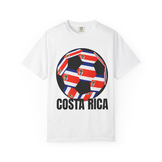 Costa Rica Fan Specialty Soccer Ball Design T Shirt