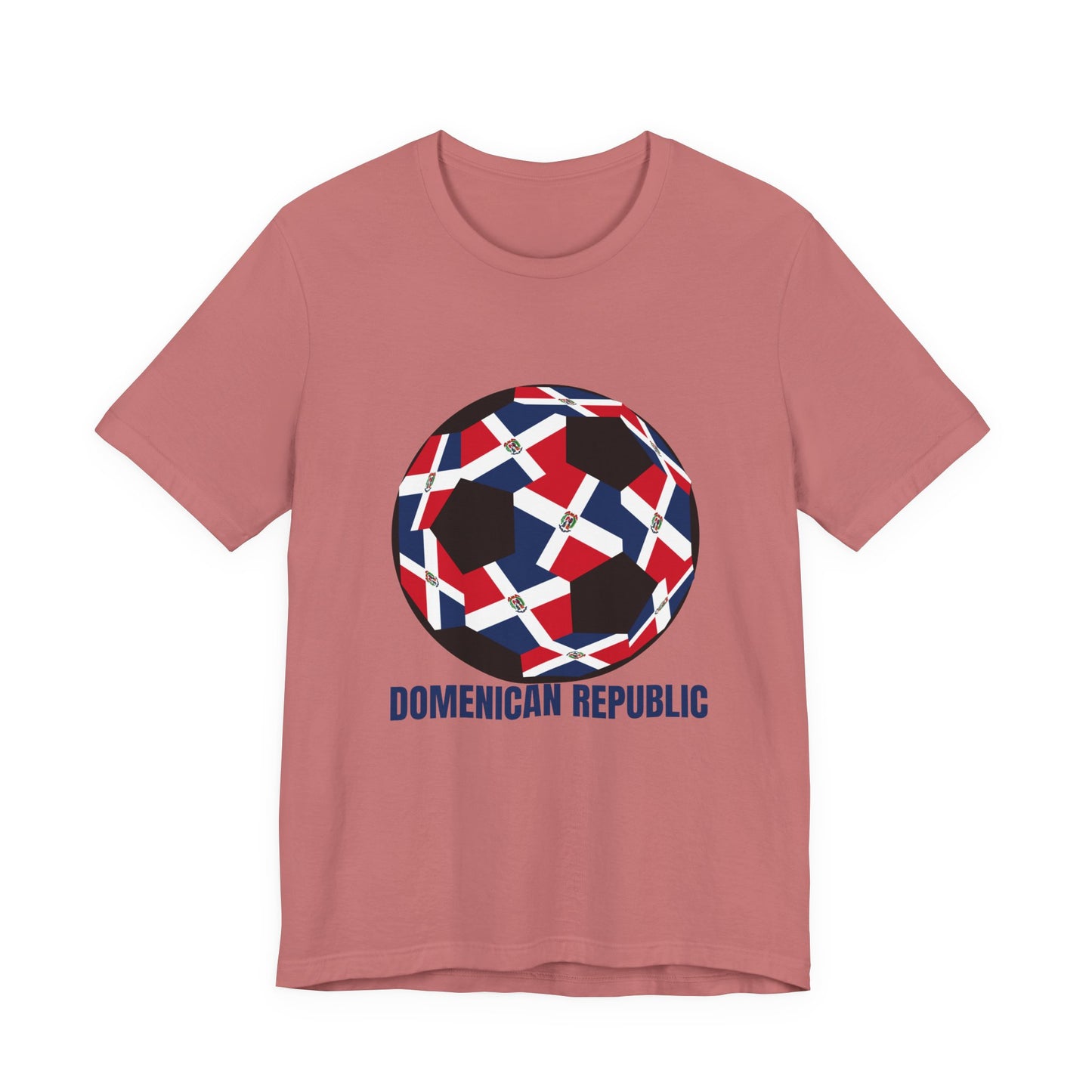 Domenican Republic Fan Specialty Soccer Ball Design T Shirt