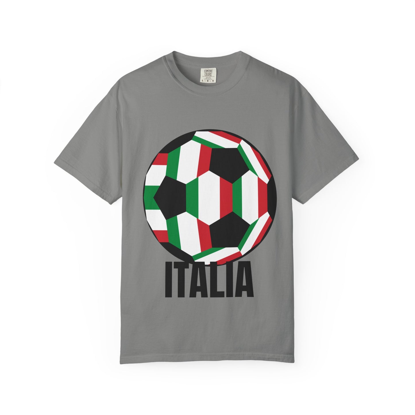 Italia Fan Specialty Soccer Ball Design T Shirt