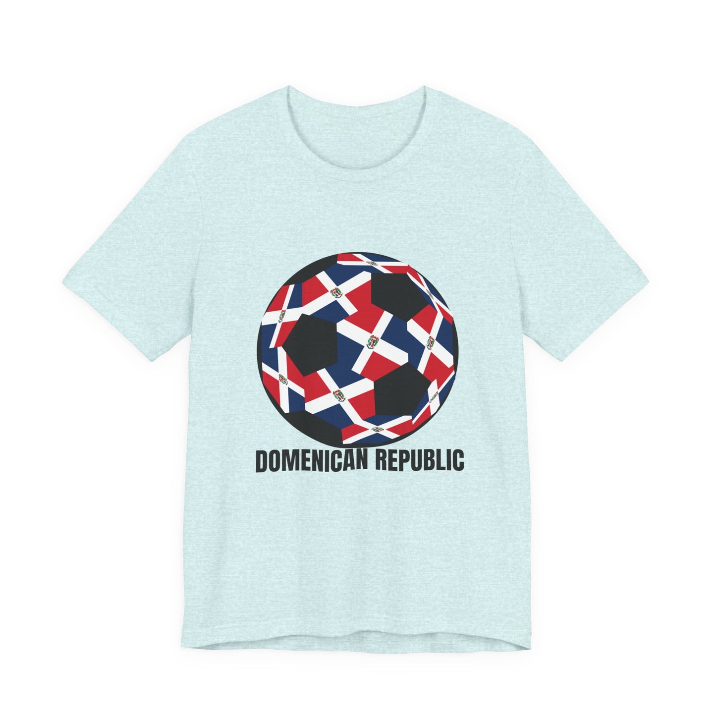 Domenican Republic Fan Specialty Soccer Ball Design T Shirt