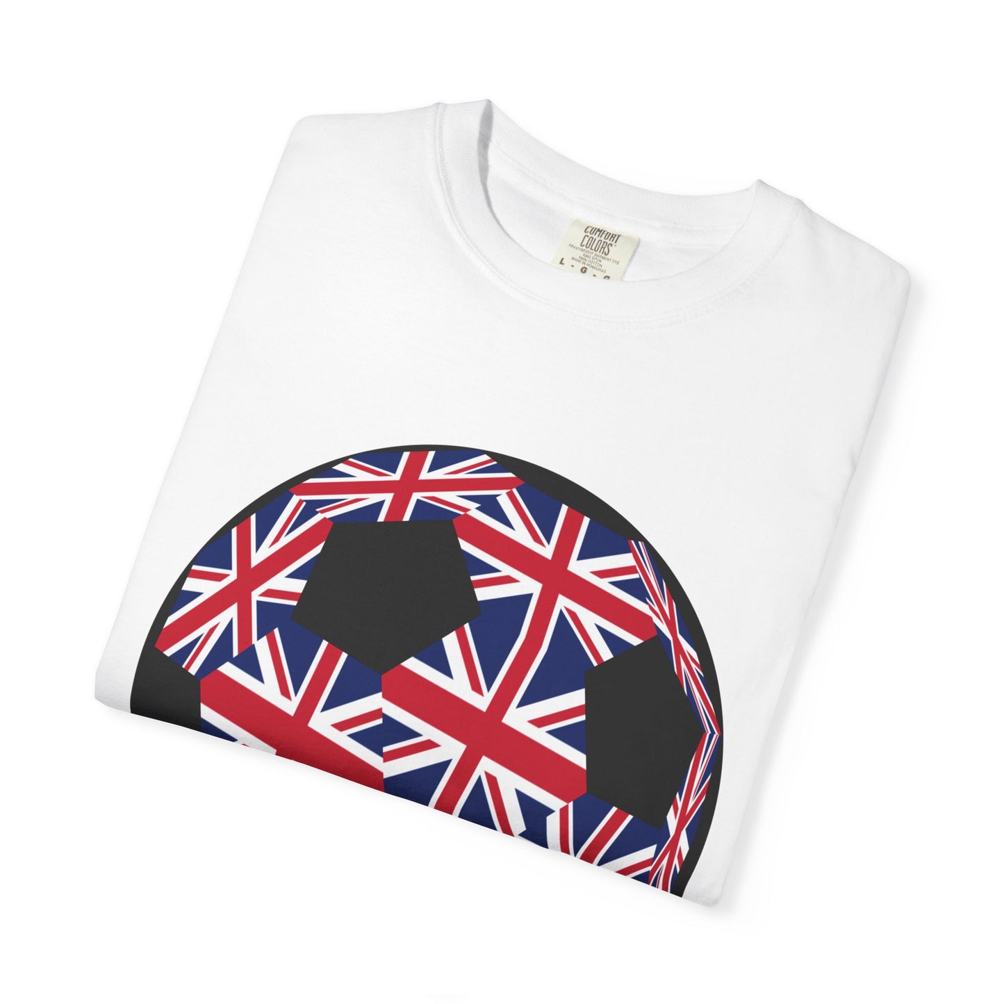 Great Britain Fan Specialty Soccer Ball Design T Shirt