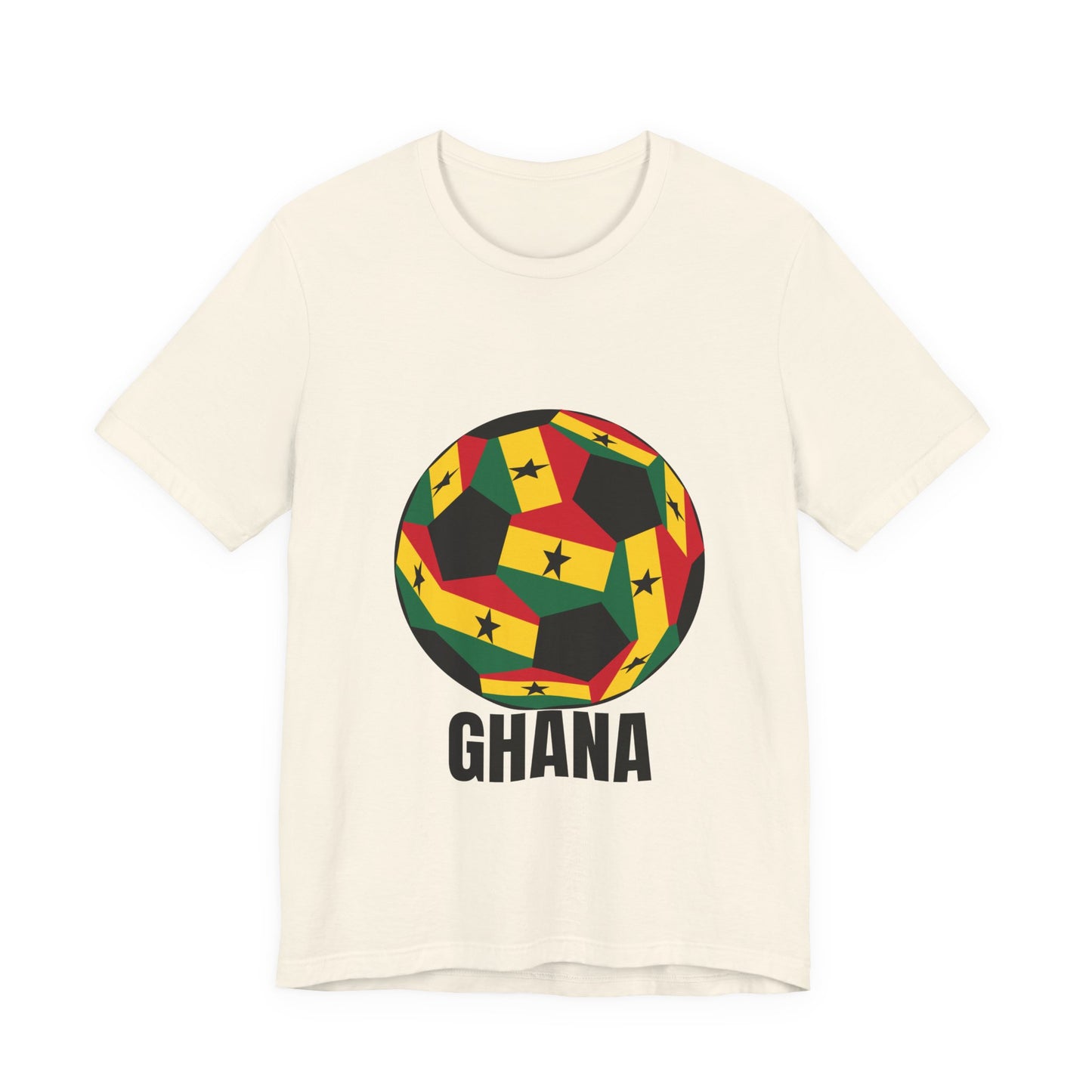 Ghana Fan Specialty Soccer Ball Design T Shirt