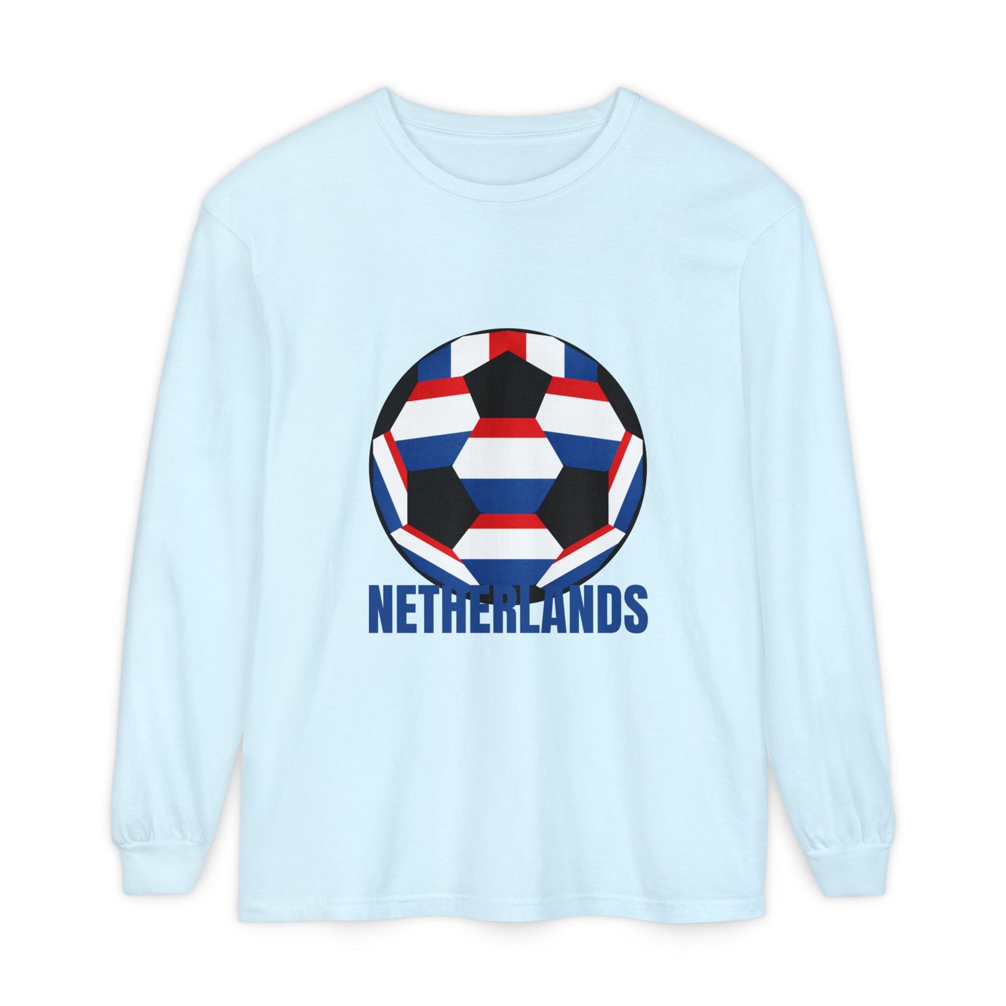 Netherlands Fan Specialty Soccer Ball Long Sleeve Tee
