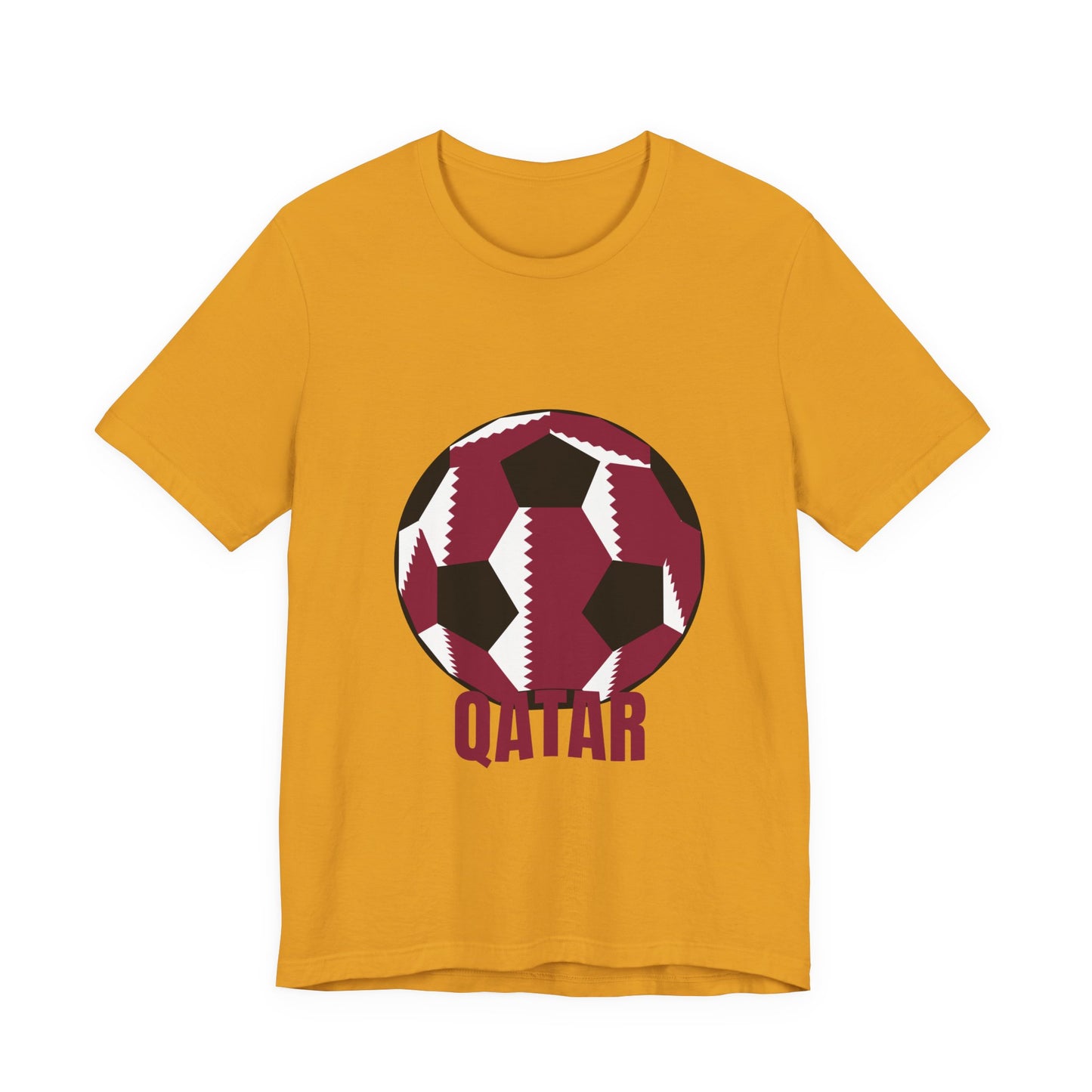 Qatar Fan Specialty Soccer Ball Design T Shirt