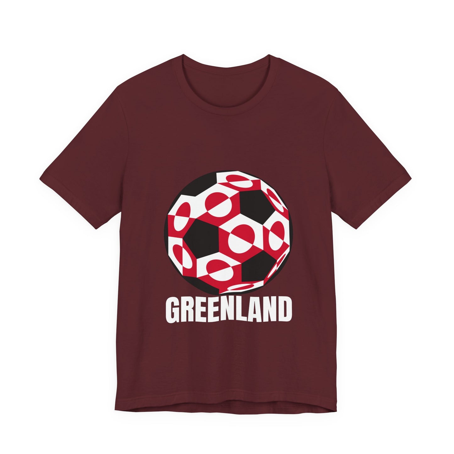 Greenland Fan Specialty Soccer Ball Design T Shirt