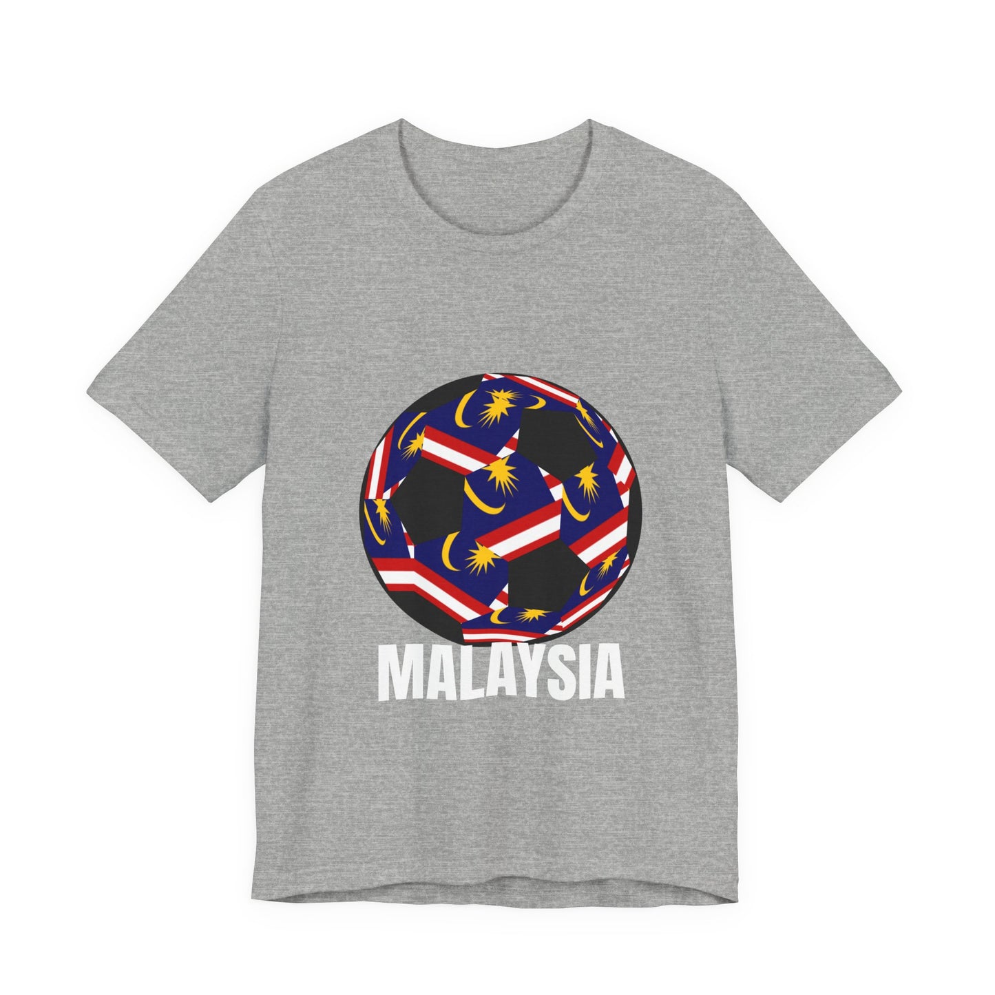 Malaysia Fan Specialty Soccer Ball Design T Shirt