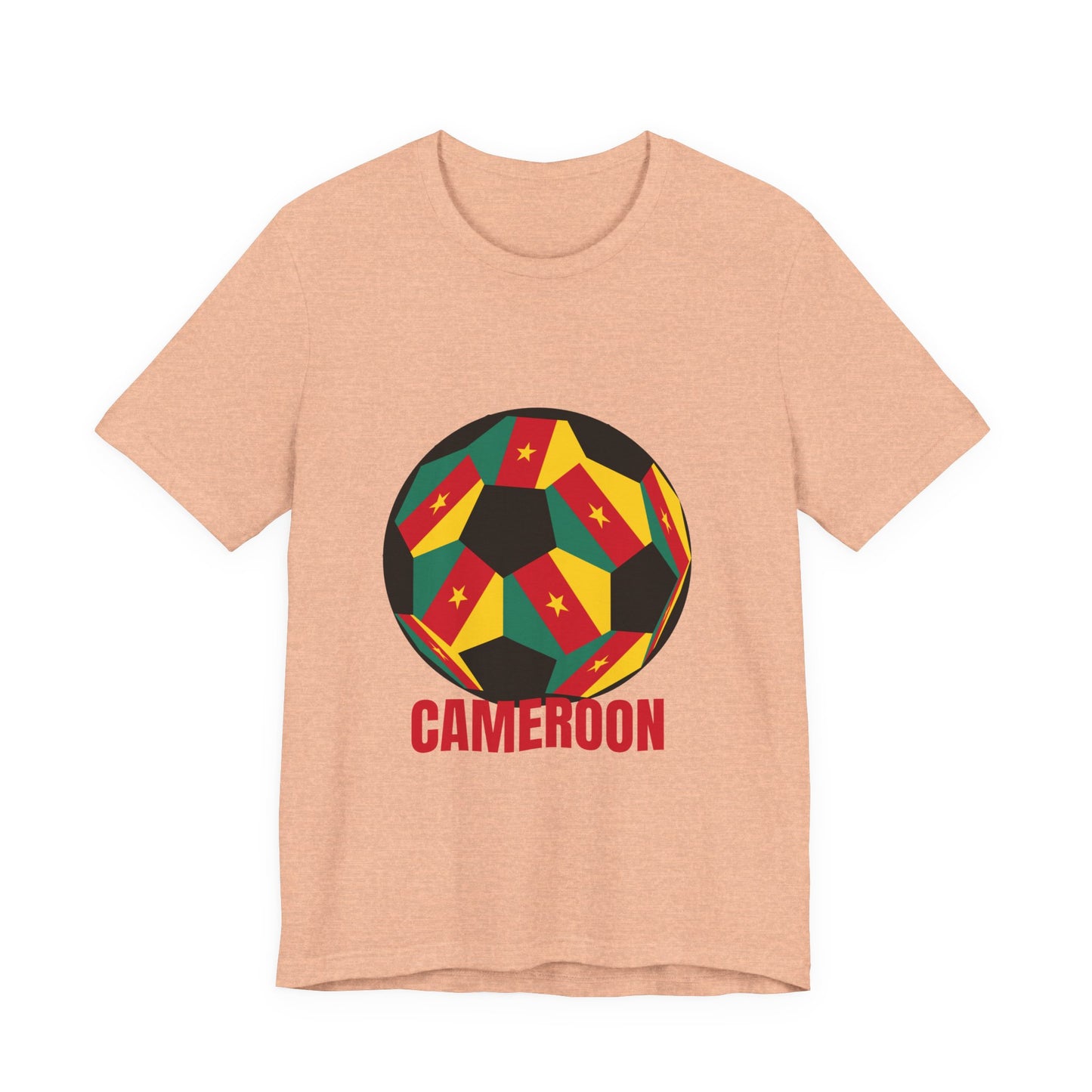 Cameroon Fan Specialty Soccer Ball Design T Shirt