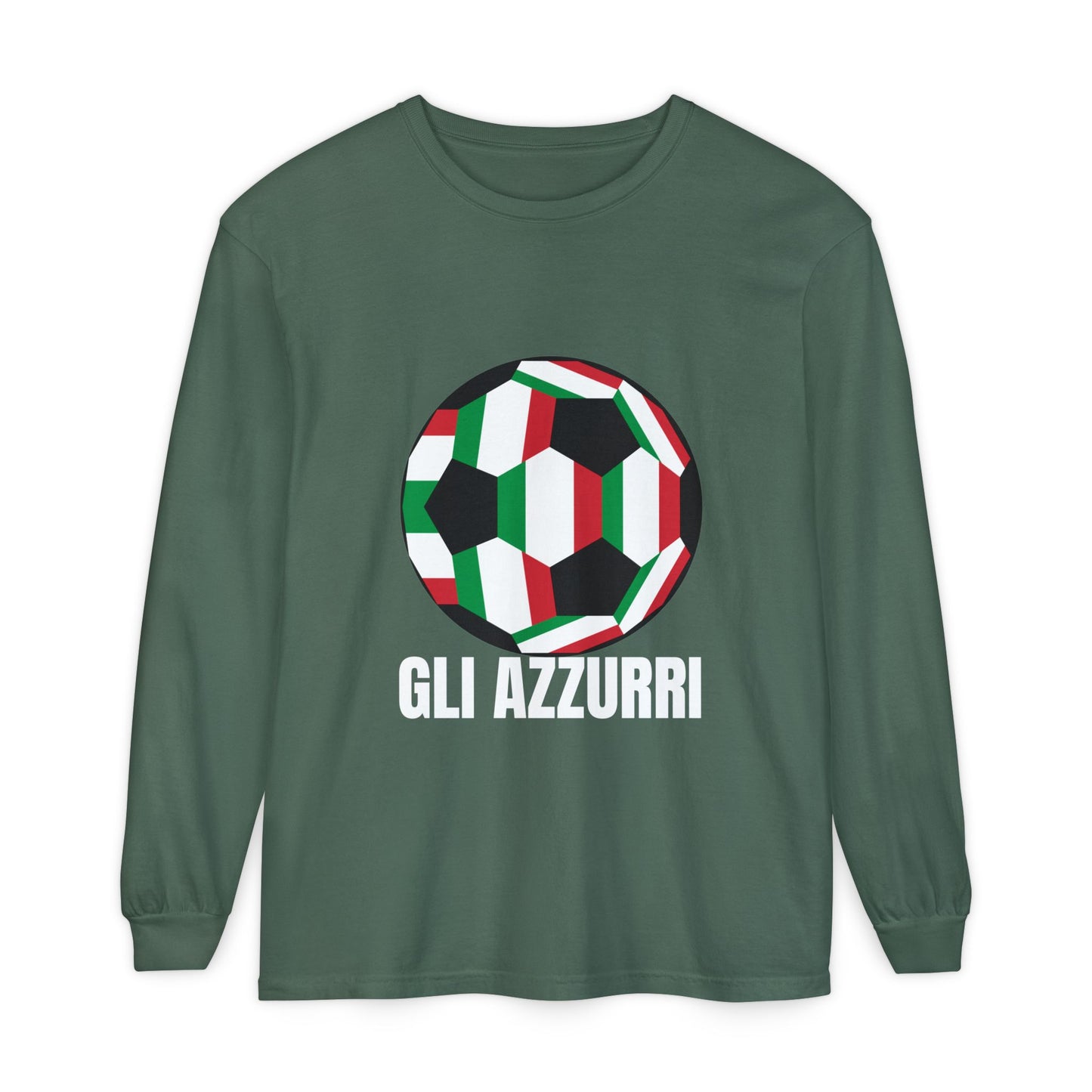 Gli Azzurri Fan Specialty Soccer Long Sleeve T-Shirt
