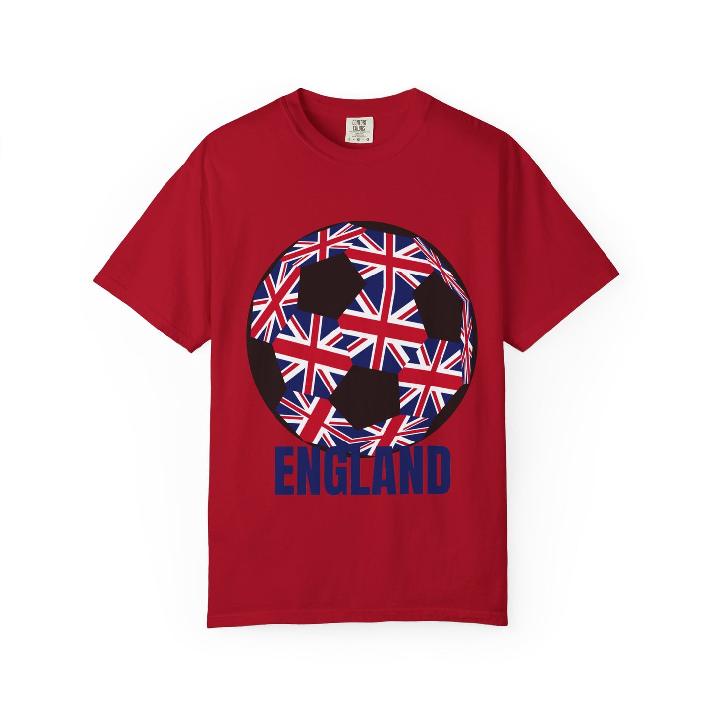 English Style Specialty Soccer Ball Design T Shirt