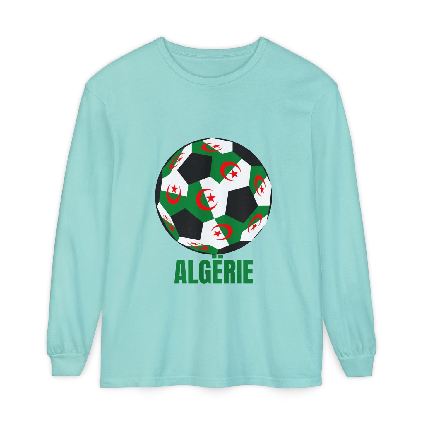 ALGËRIE Fan Specialty Soccer Ball Design T Shirt
