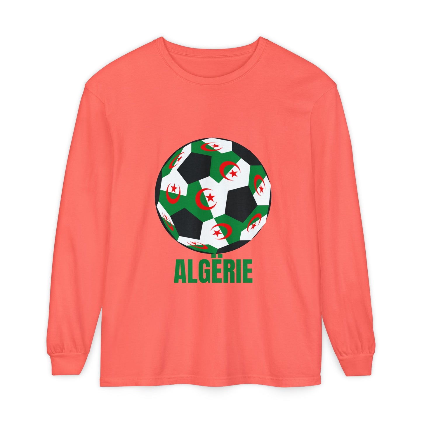 ALGËRIE Fan Specialty Soccer Ball Design T Shirt