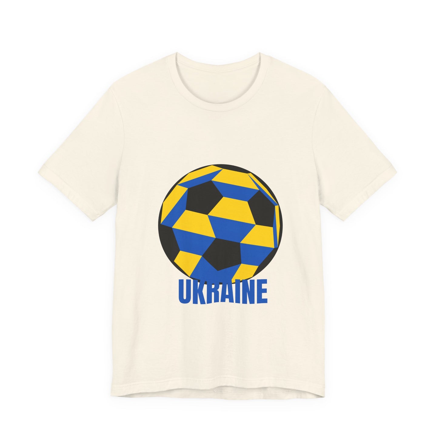 Ukraine Fan Specialty Soccer Ball Design T Shirt