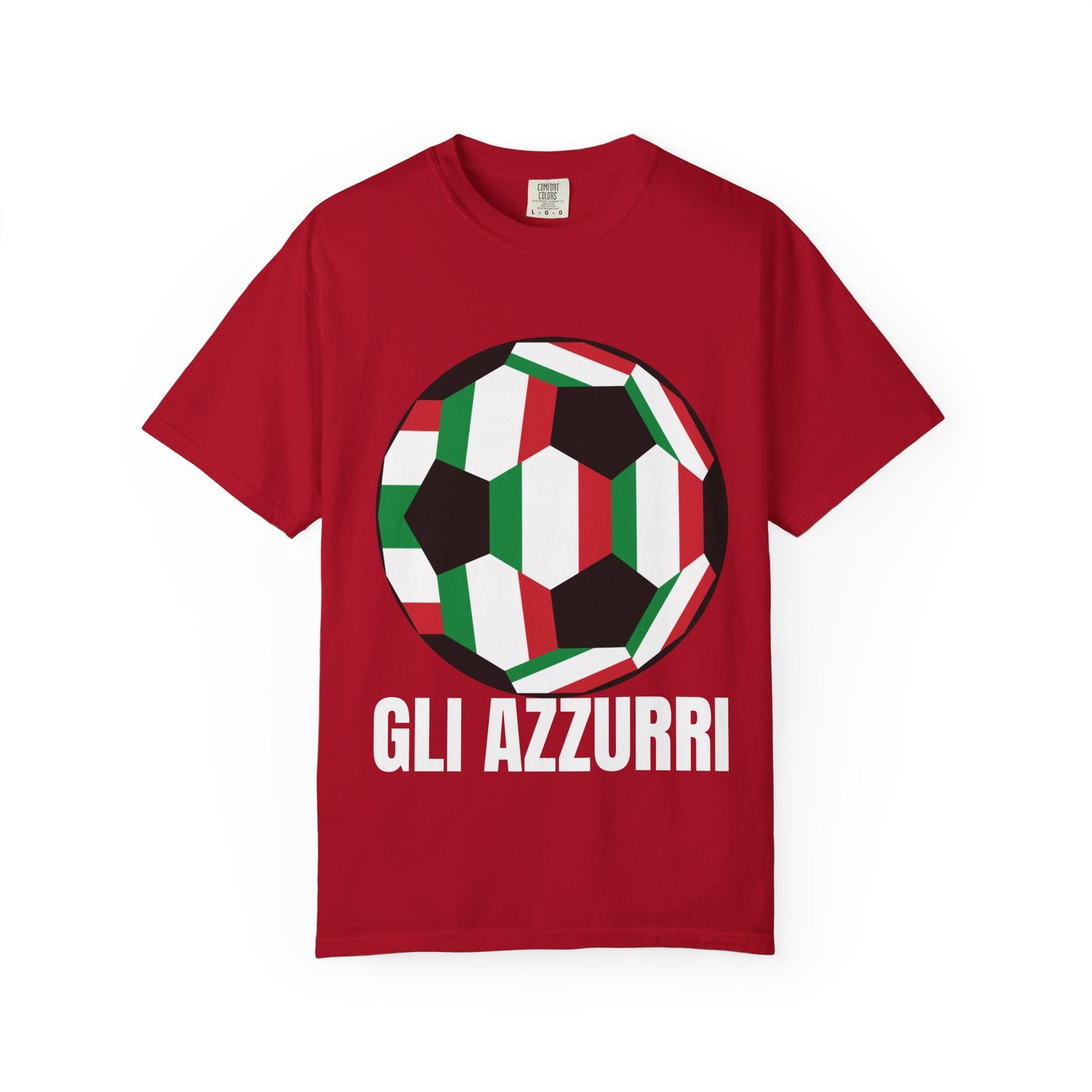 Gli Azzurri Fan Specialty Soccer Ball Design T Shirt