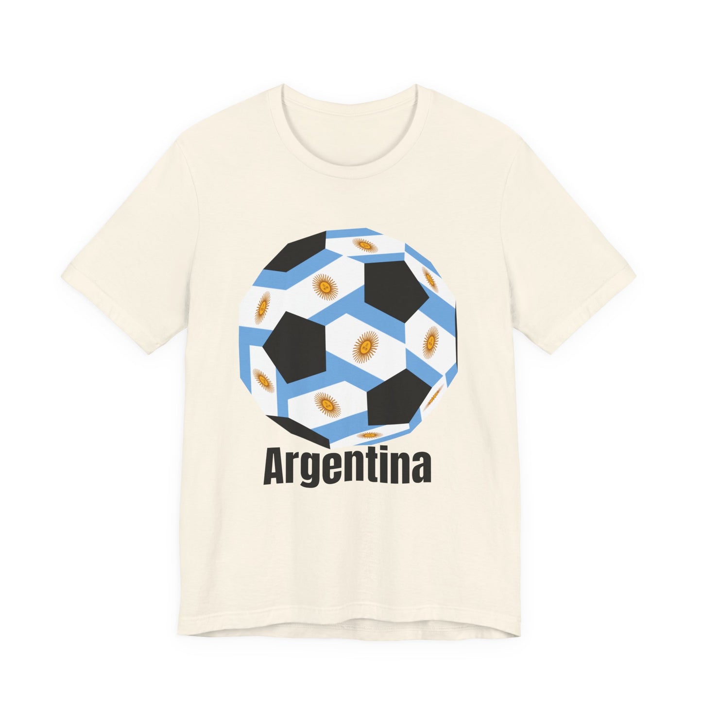 Argentina Fan Specialty Soccer Ball Design T Shirt