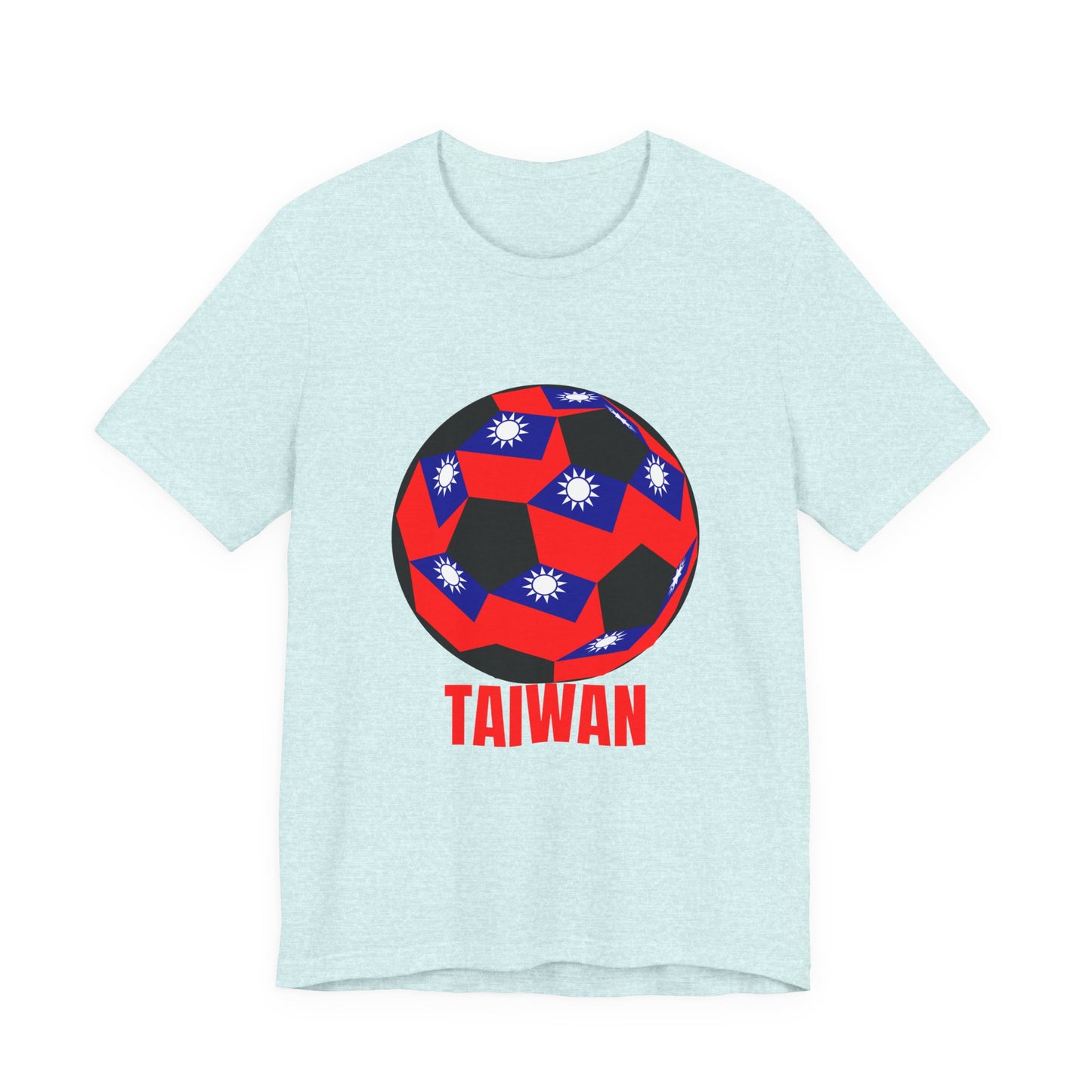 Taiwan Soccer Ball Graphic with 'TAIWAN' Red Text