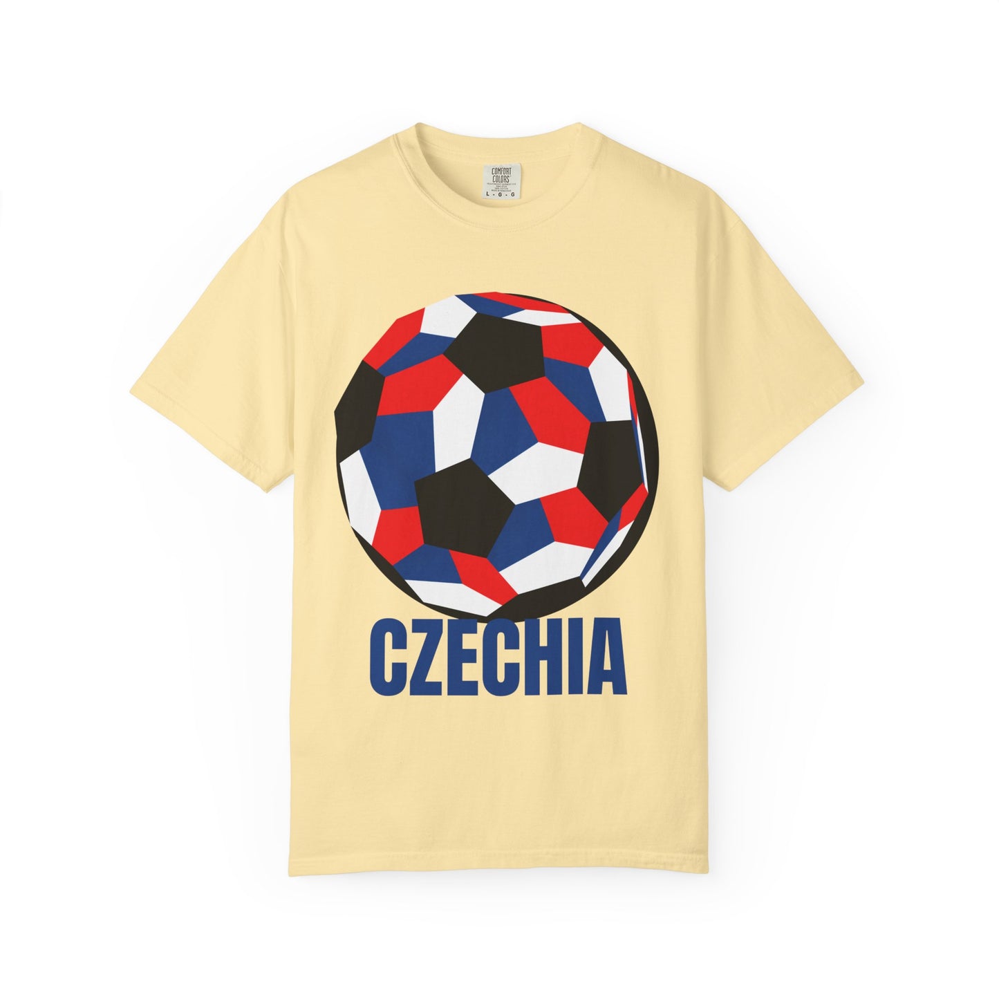 Czechia Fan Specialty Soccer Ball Design T Shirt