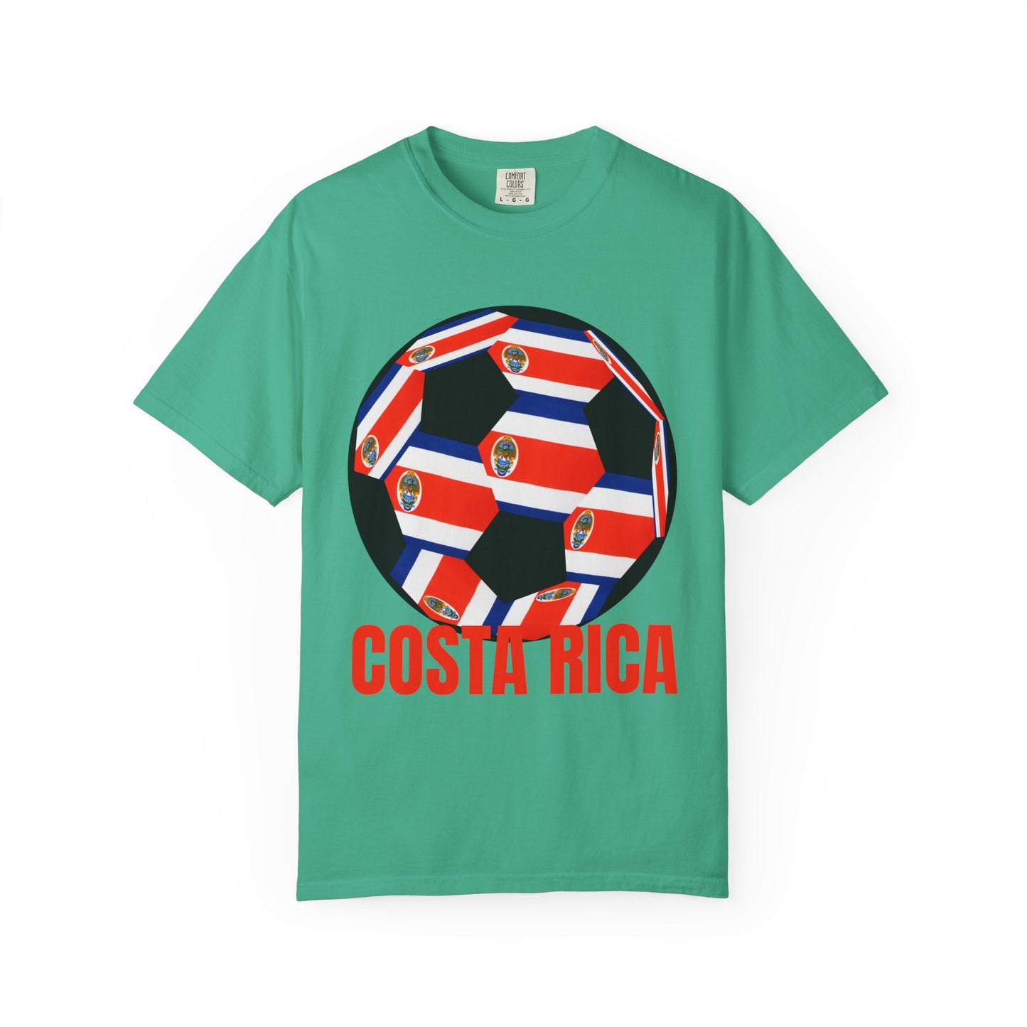 Costa Rica Fan Specialty Soccer Ball Design T Shirt
