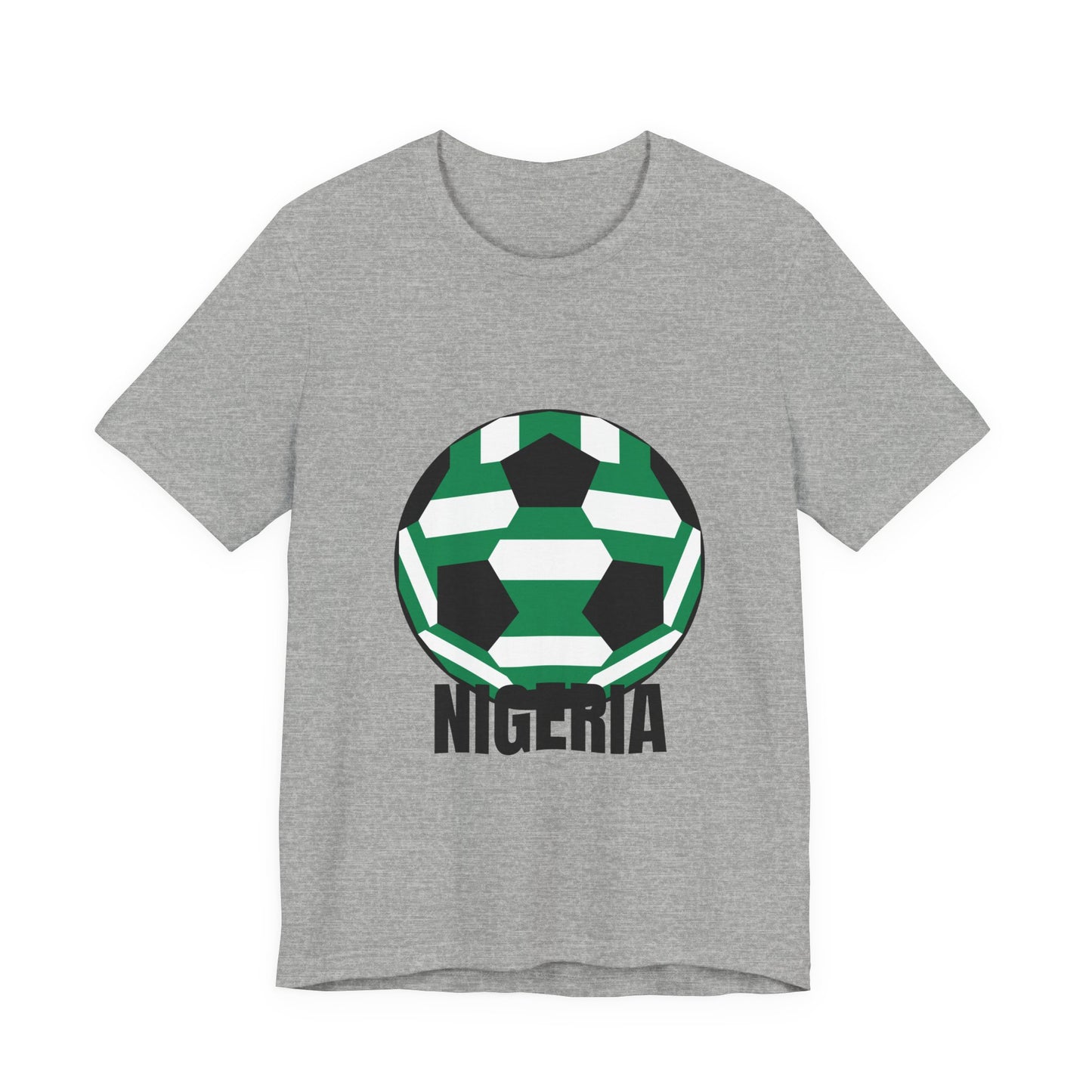 Nigeria Fan Specialty Soccer Ball Design T Shirt