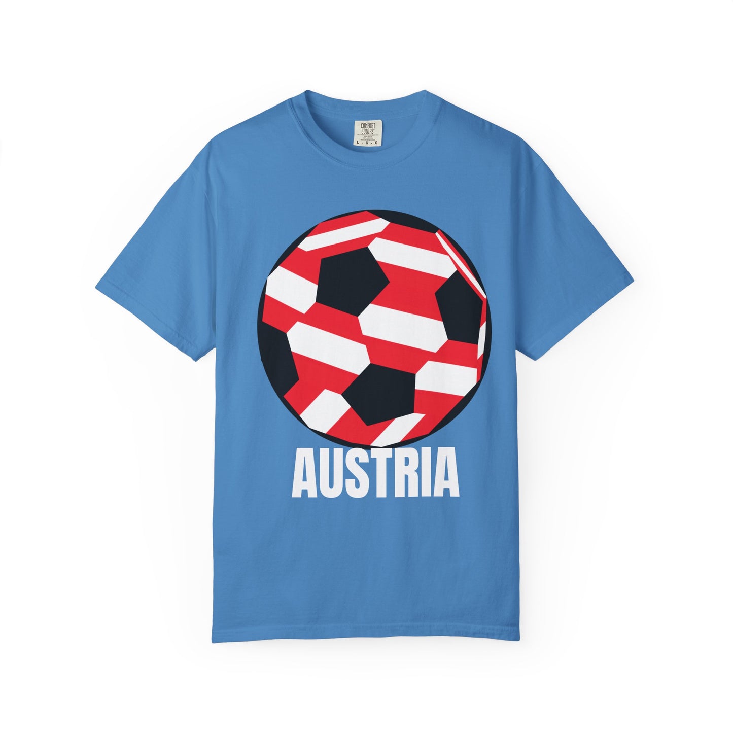 Austria Fan Specialty Soccer Ball Design T-SHirt