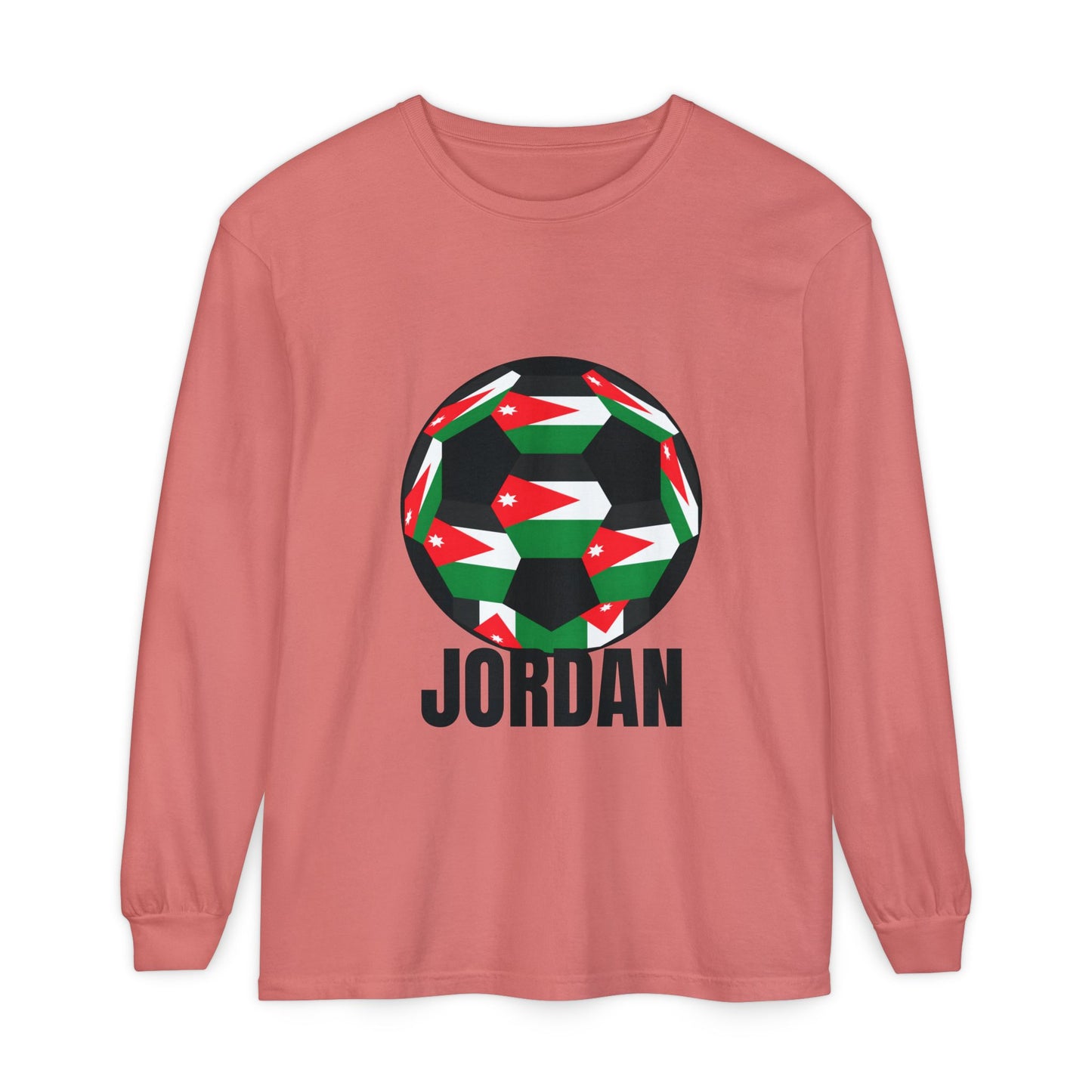 Jordan Fan Specialty Soccer Ball Design Long Sleeve Tee
