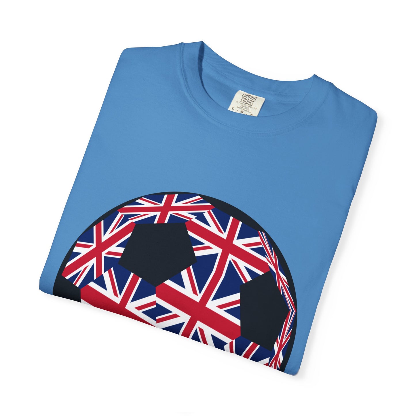 Great Britain Fan Specialty Soccer Ball Design T Shirt