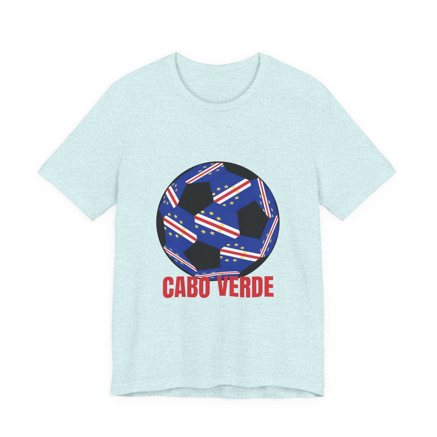 Cabo Verde Fan Specialty Soccer Ball Design T Shirt