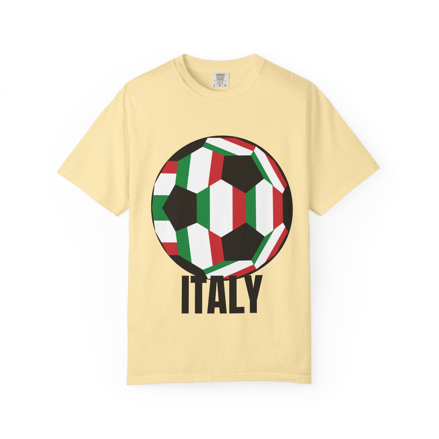 Italy Fan Specialty Soccer Ball Design T Shirt