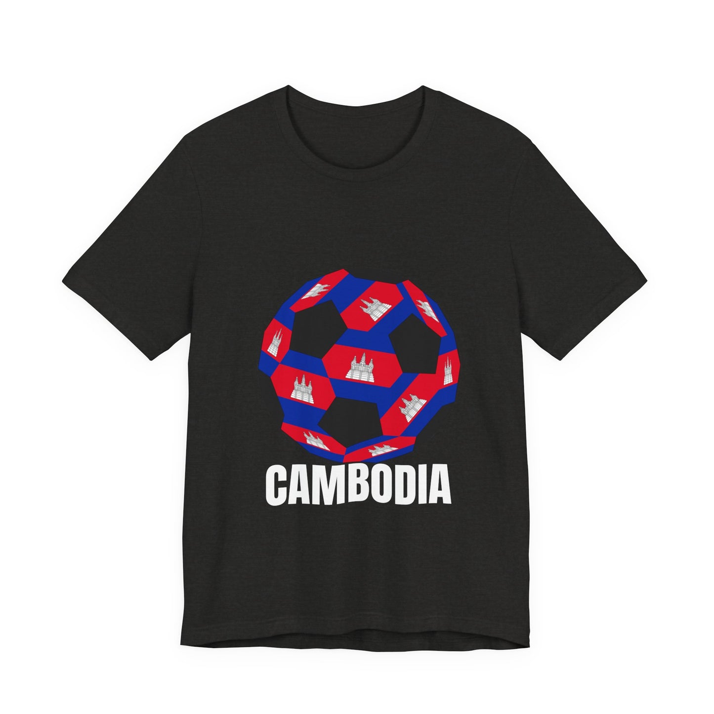 Cambodia Fan Specialty Soccer Ball Design T Shirt