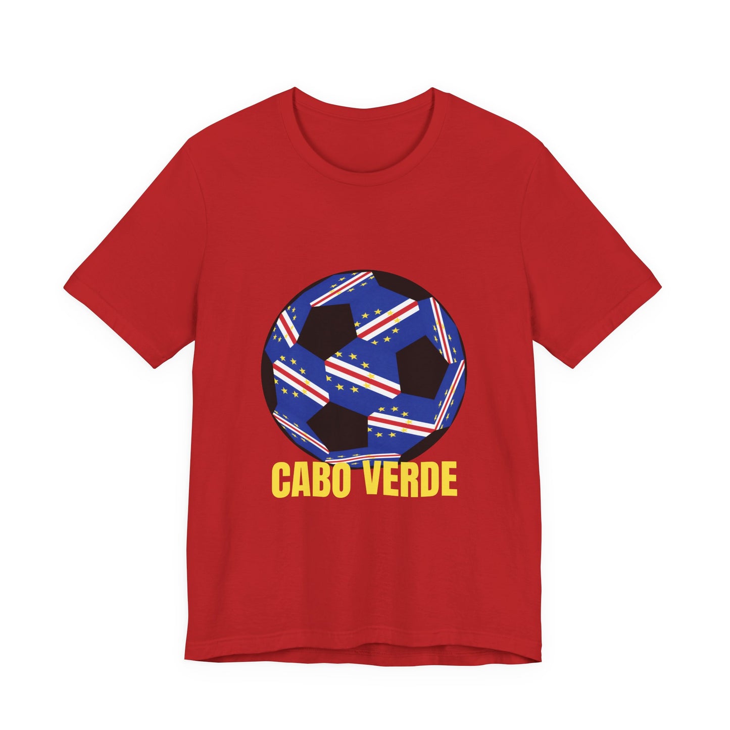 Cabo Verde Fan Specialty Soccer Ball Design T Shirt
