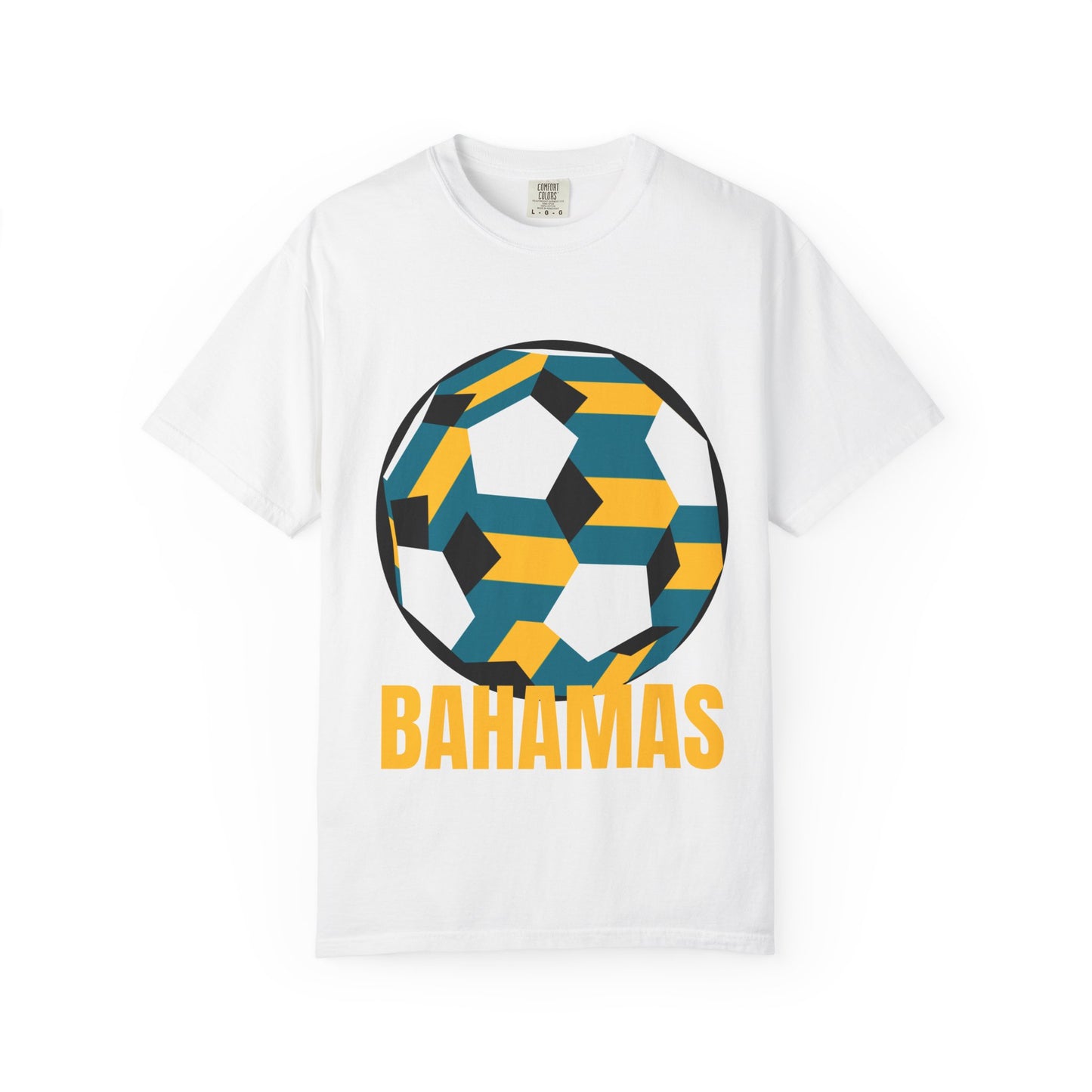 Bahamas Fan Specialty Soccer Ball Design T Shirt