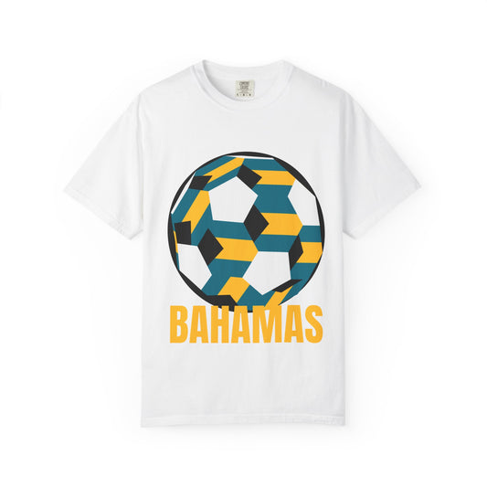 Bahamas Fan Specialty Soccer Ball Design T Shirt