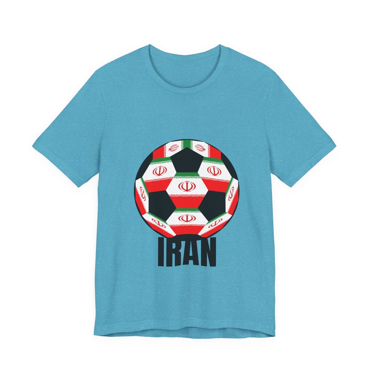 Iran Fan Specialty Soccer Ball Design T Shirt