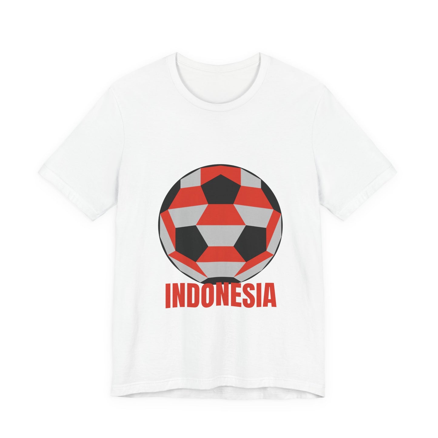 Indonesia Fan Specialty Soccer Ball Design T Shirt