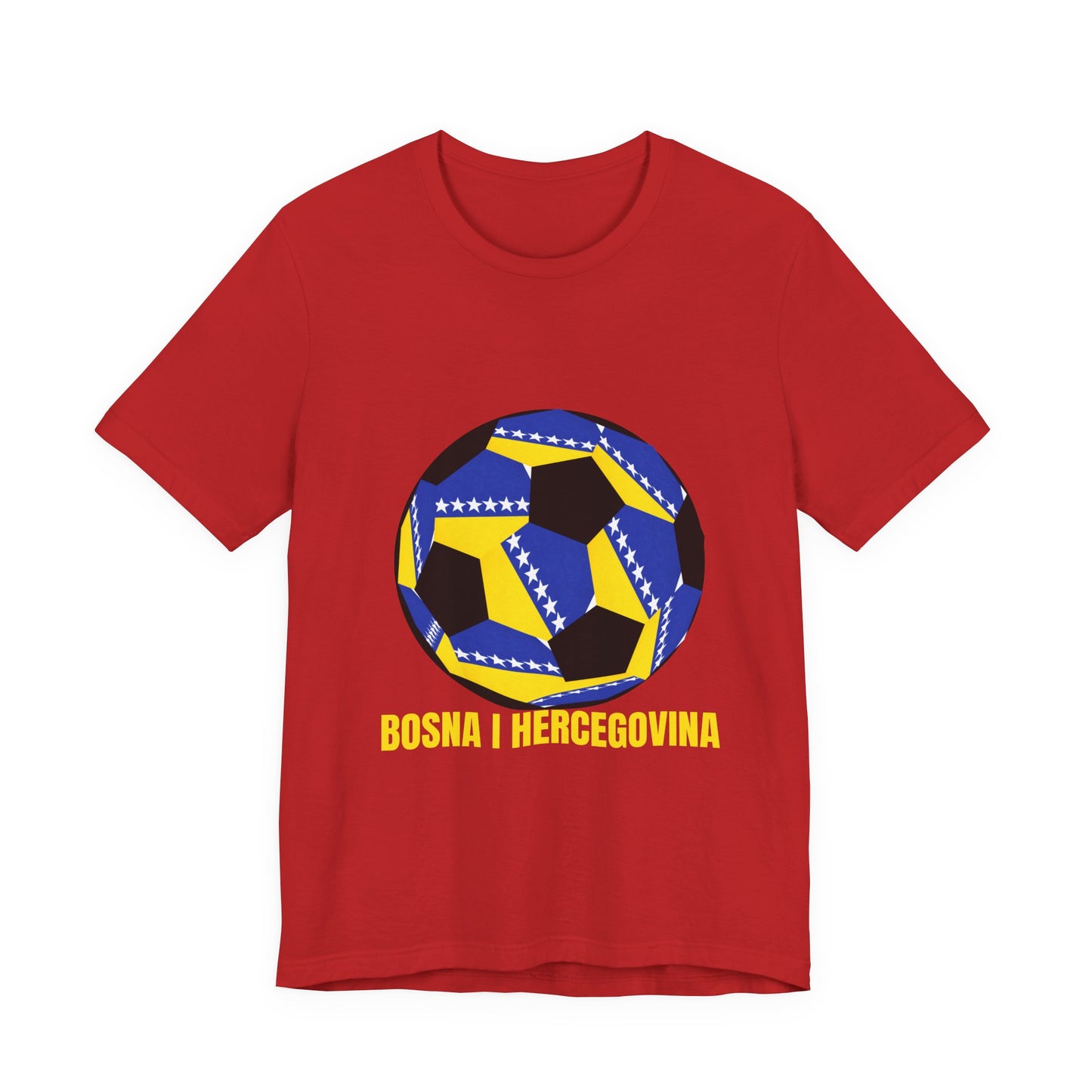 Bosnia Herzegovina Fan Specialty Soccer Ball Design T Shirt