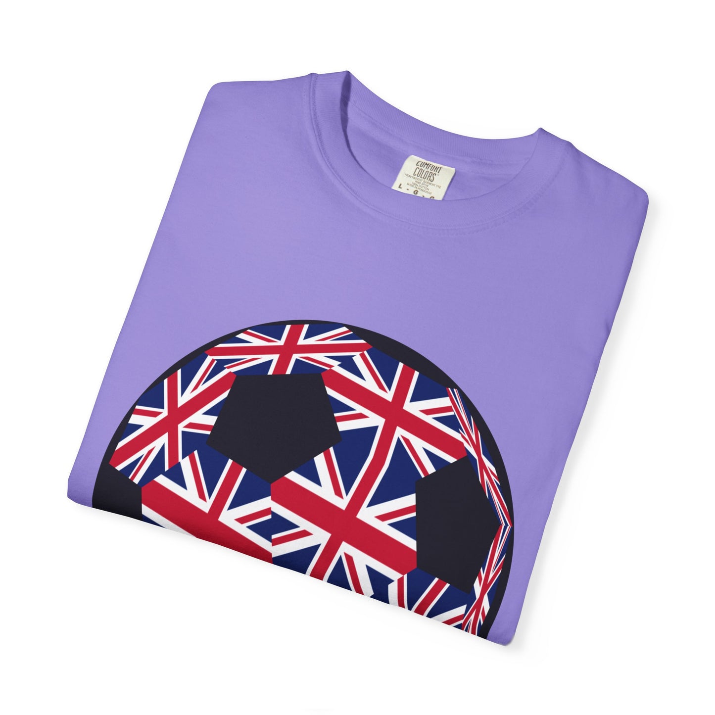 Great Britain Fan Specialty Soccer Ball Design T Shirt