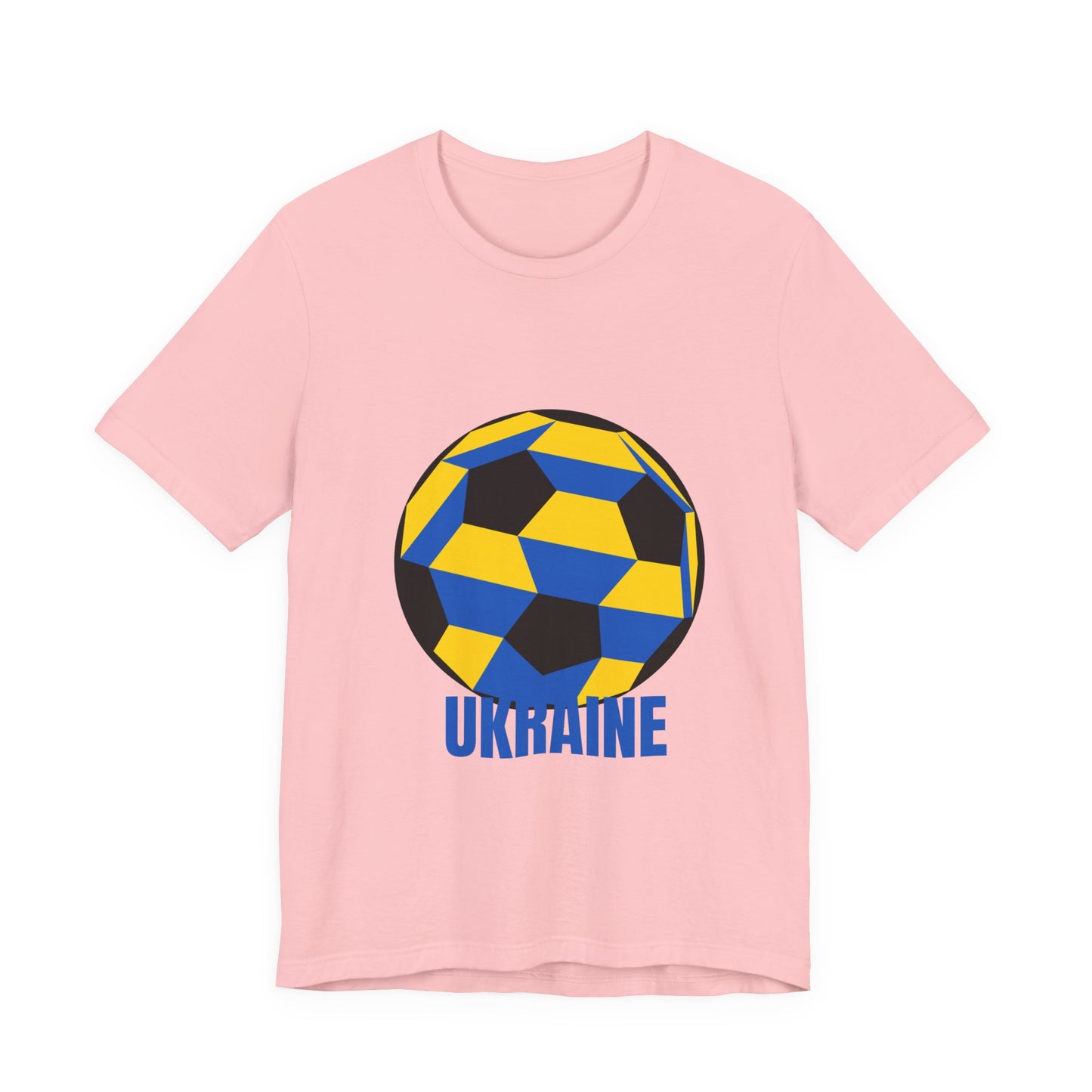 Ukraine Fan Specialty Soccer Ball Design T Shirt