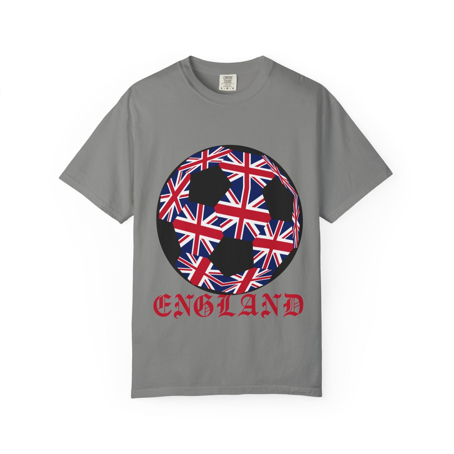 Old English Style Specialty Soccer Ball Design T Shirt