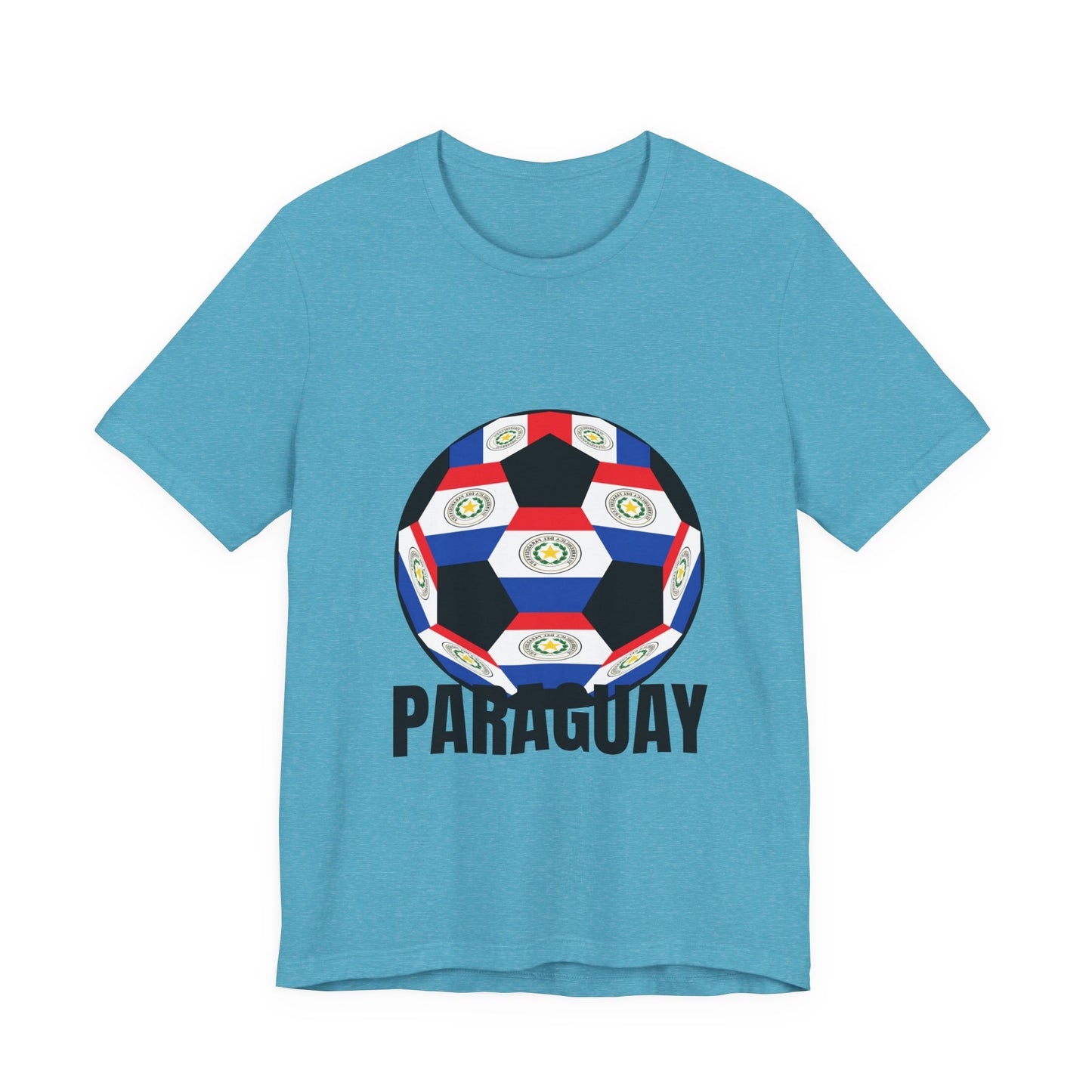 Paraguay Fan Specialty Soccer Ball Design T Shirt