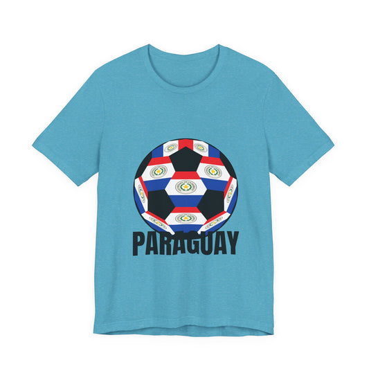 Paraguay Fan Specialty Soccer Ball Design T Shirt